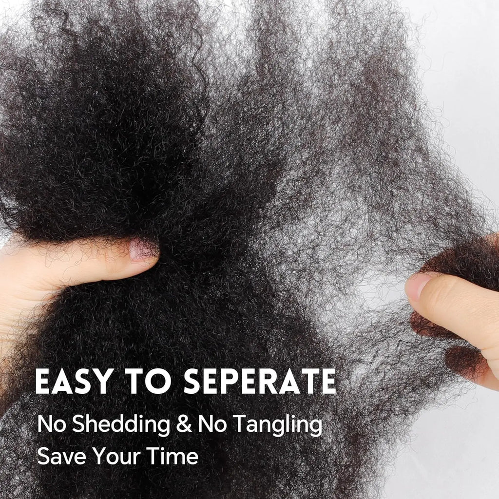 Toyotress Luxurious 100% Human Hair Afro Kinky Bulk Braiding Hair