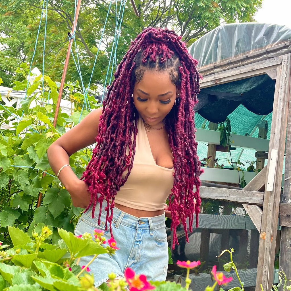 ( US ONLY) FAST SHIPPING DBL | Toyotress® Butterfly Locs Pre-Looped Distressed Locs Braiding Synthetic Crochet Hair Extensions Toyotress