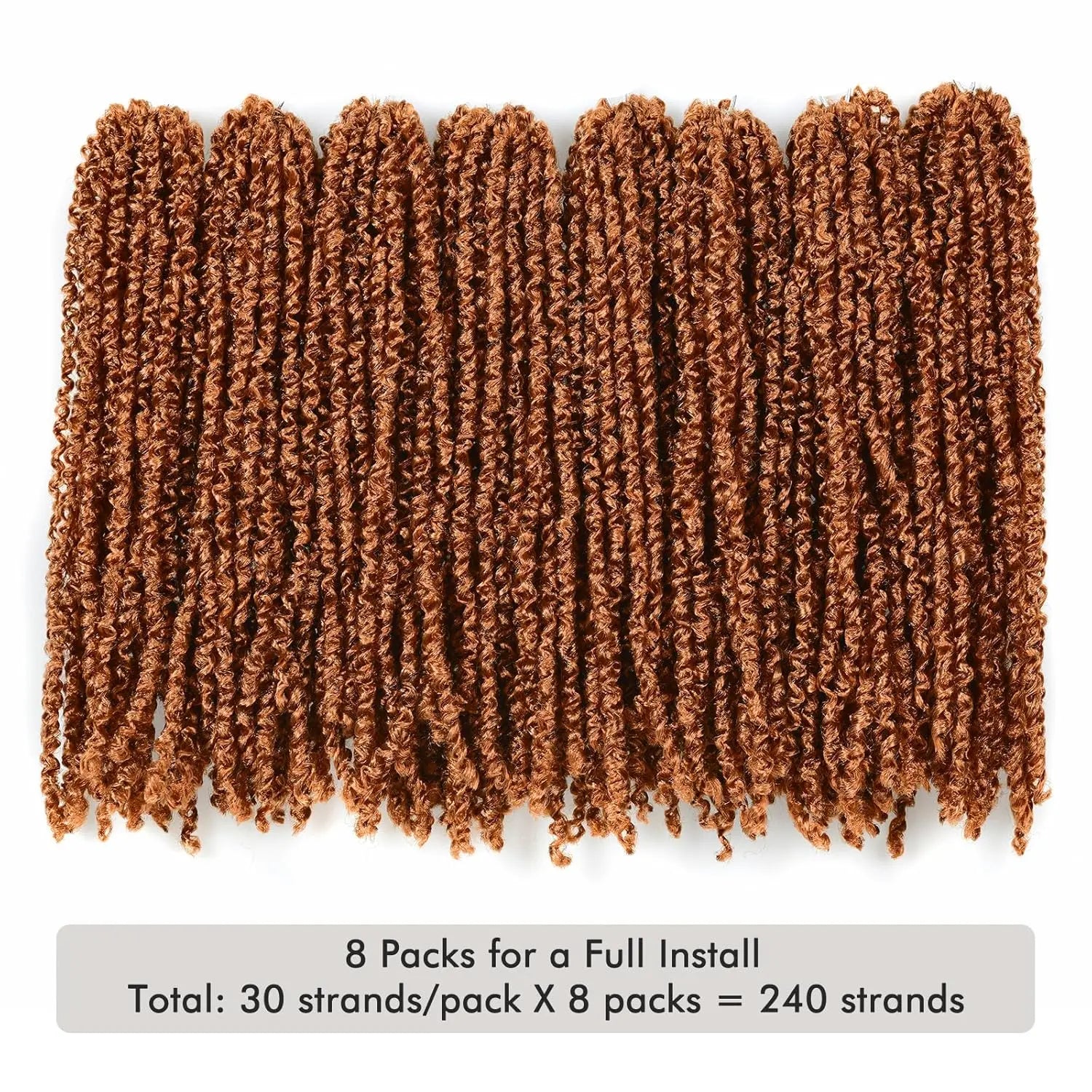 ( US ONLY) FAST SHIPPING丨ToyoTress® Micro Kinky Twist Crochet Hair - 8 Packs (240 Strands) Natural Black Mini Spring Passion Twist Crochet Braids Synthetic Braiding Hair Extensions Toyotress