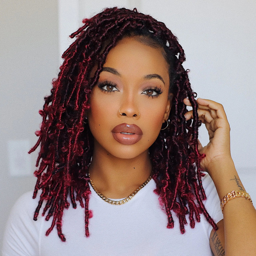 ( US ONLY) FAST SHIPPING DBL | Toyotress® Butterfly Locs Pre-Looped Distressed Locs Braiding Synthetic Crochet Hair Extensions Toyotress
