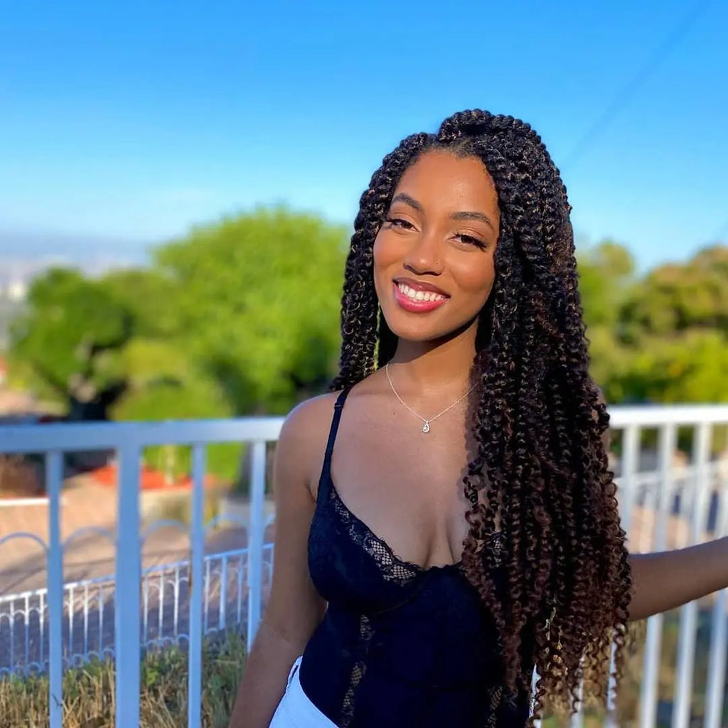 Clearance | Bohemian for Passion Twist 6 Packs | Crochet Synthetic Braiding Hair Extension for Passion Twists Toyotress