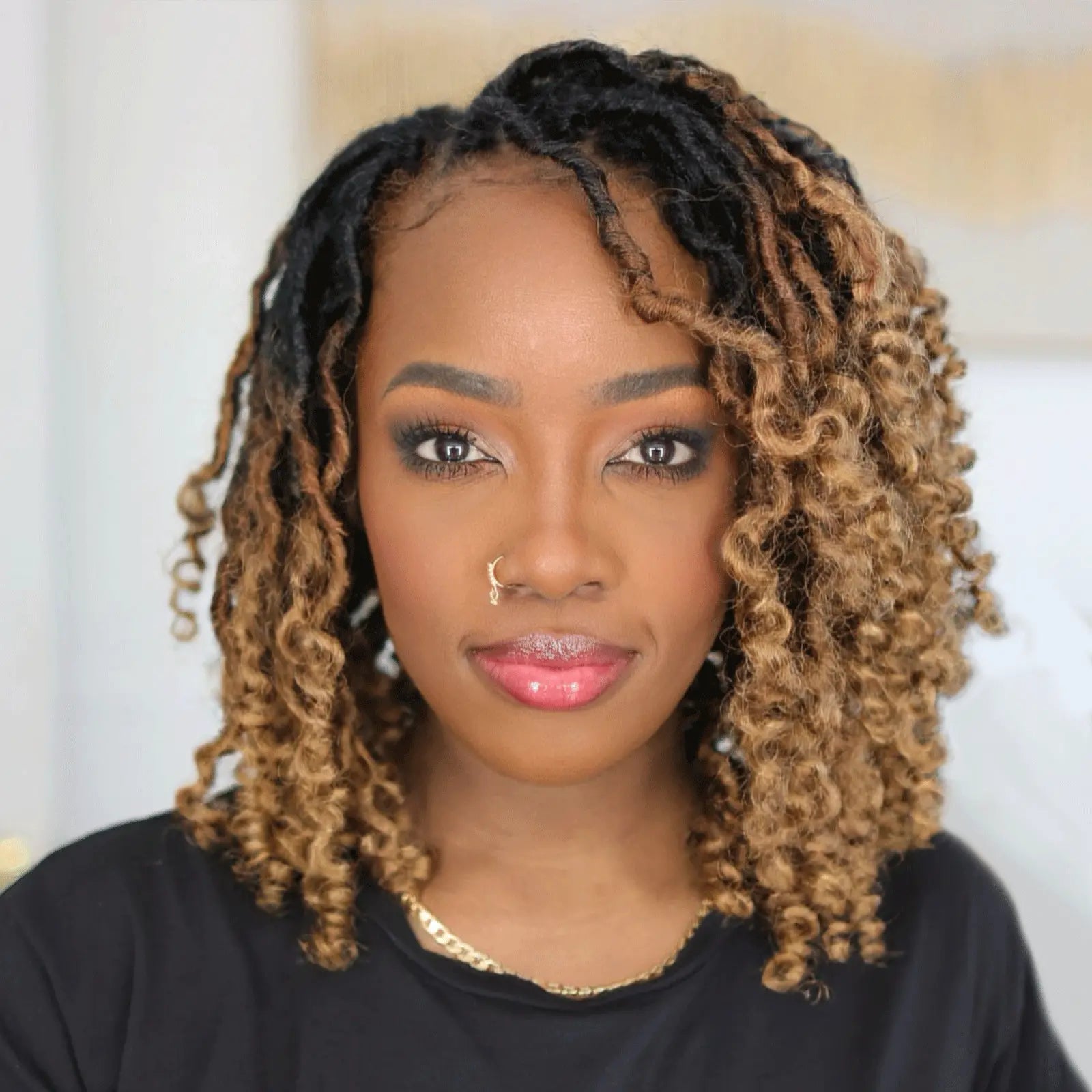 1 Pack PL | Toyotress® Passion Faux Locs Crochet Hair Pre-Looped Curly Faux Locs Hair Extensions Toyotress