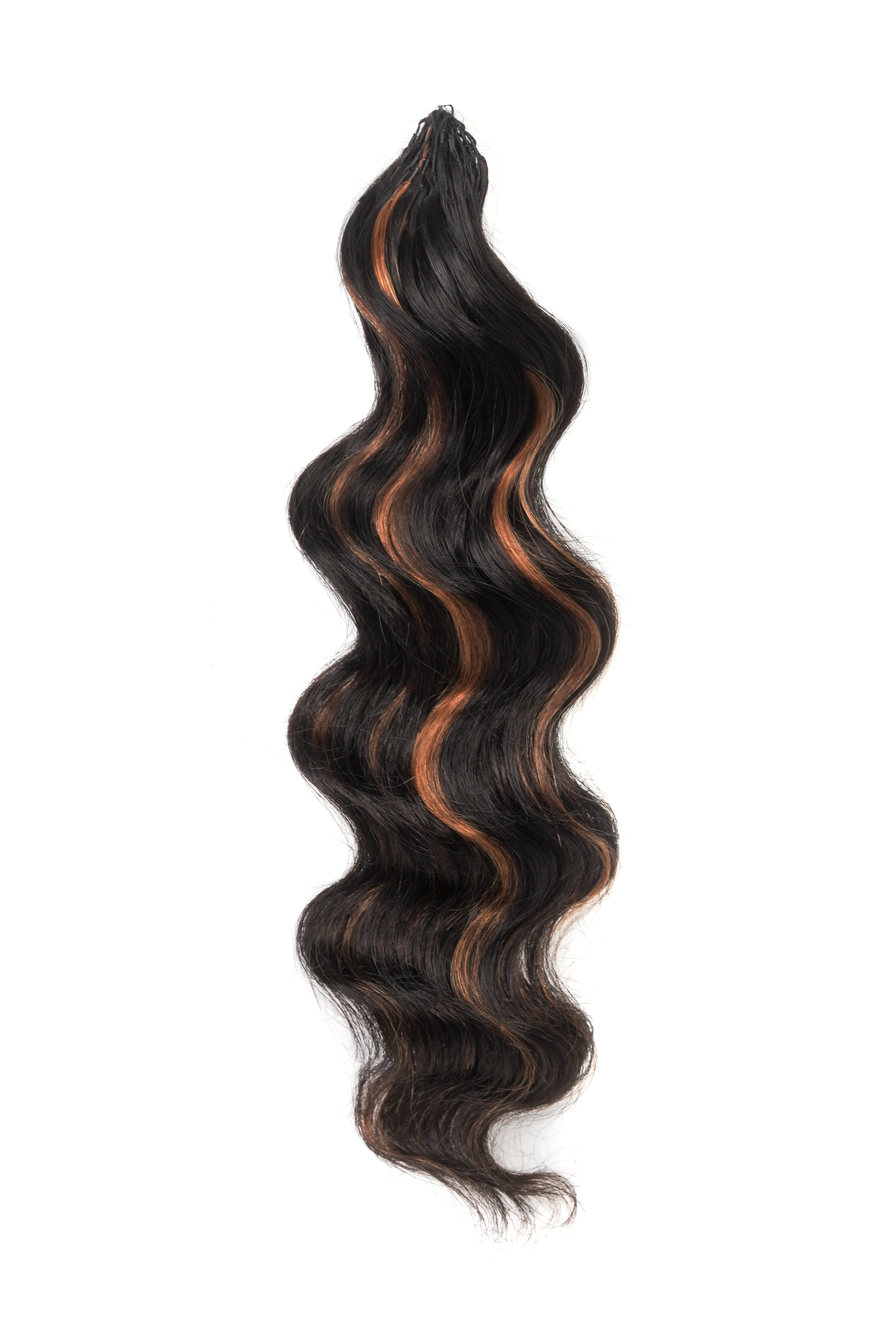 Toyotress® Human Crochet Hair Knotless Pre-Separated Human Hair Ocean Wave Crochet Hair Body Wave Extensions Toyotress