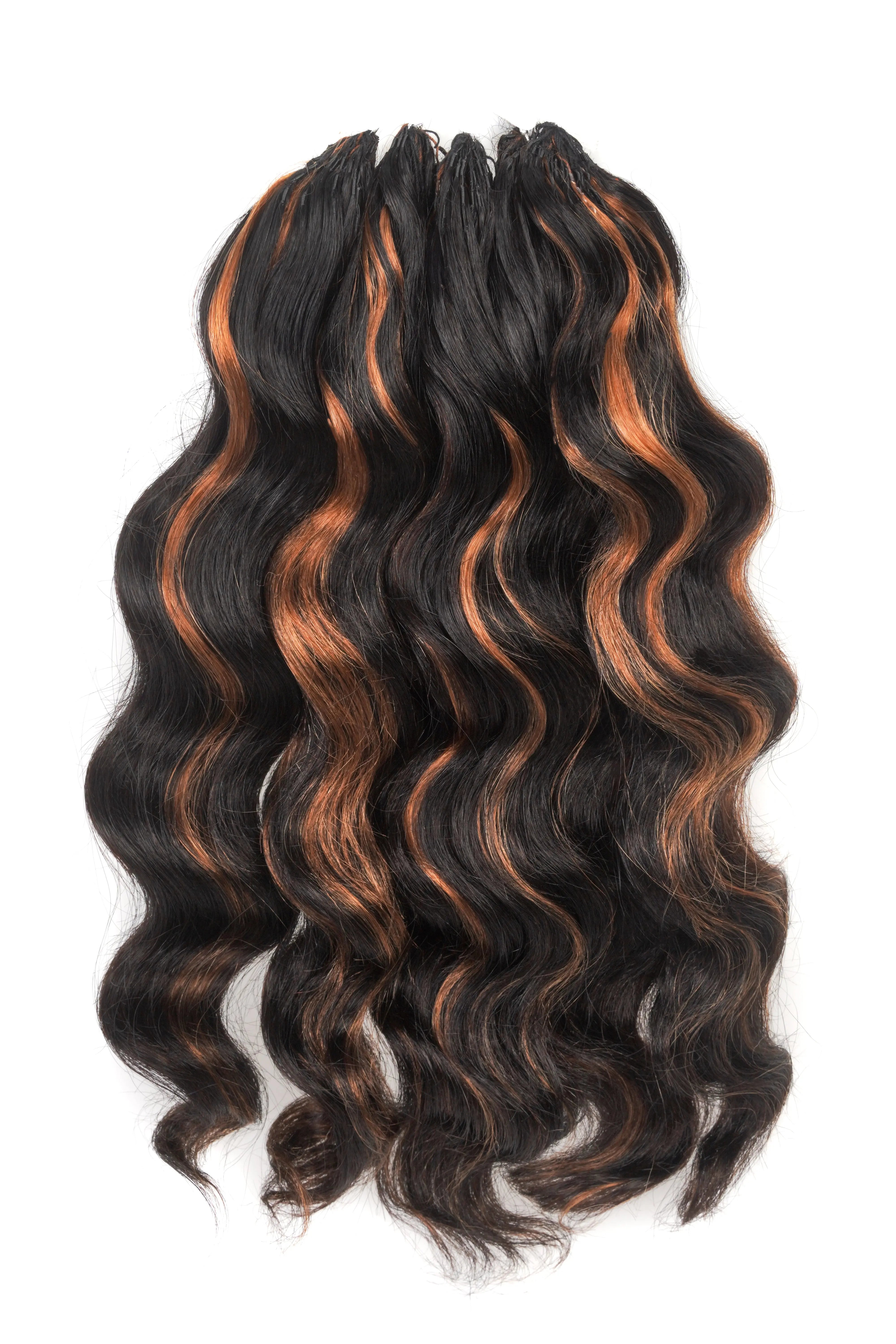 Toyotress® Human Crochet Hair Knotless Pre-Separated Human Hair Ocean Wave Crochet Hair Body Wave Extensions Toyotress