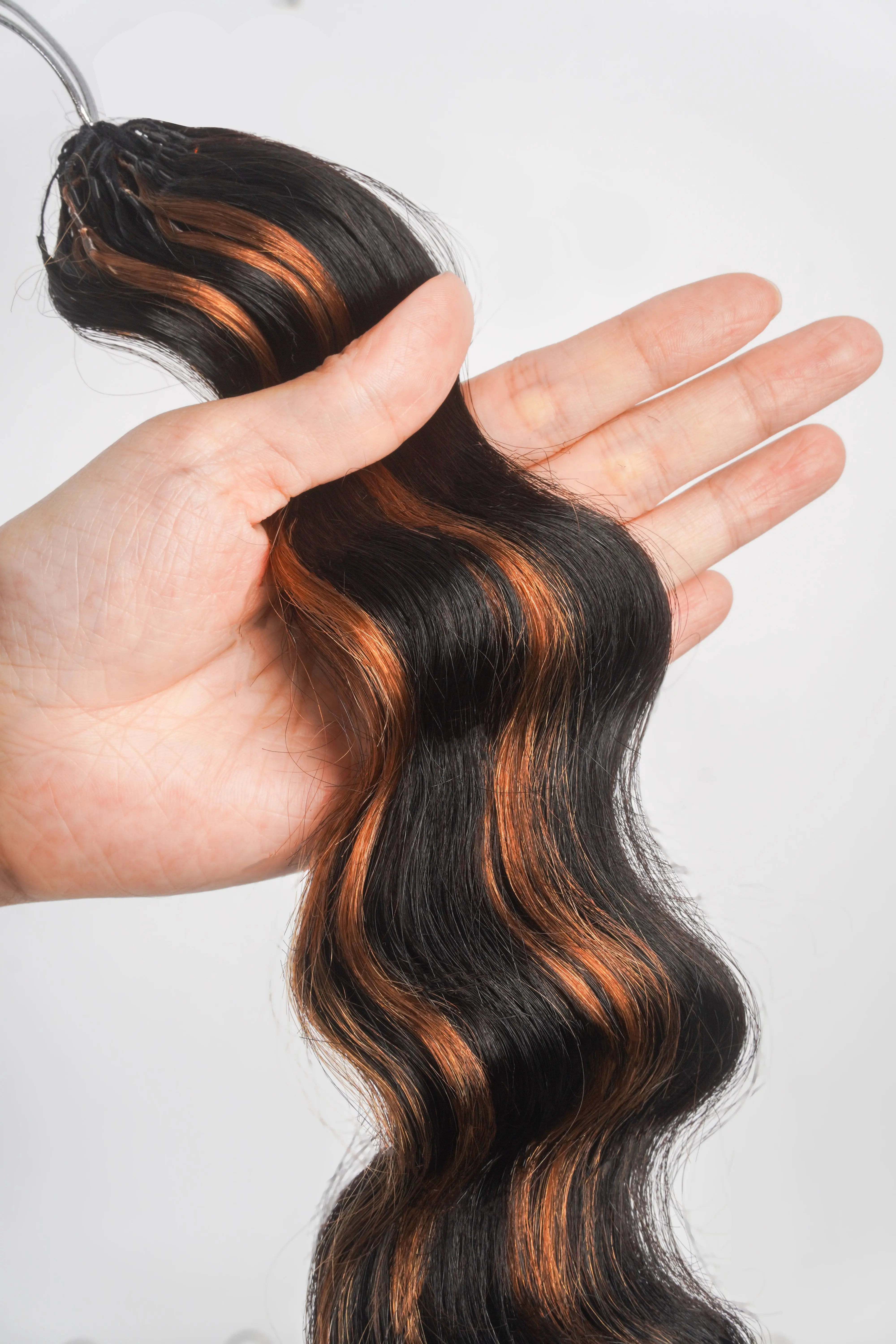 Toyotress® Human Crochet Hair Knotless Pre-Separated Human Hair Ocean Wave Crochet Hair Body Wave Extensions Toyotress