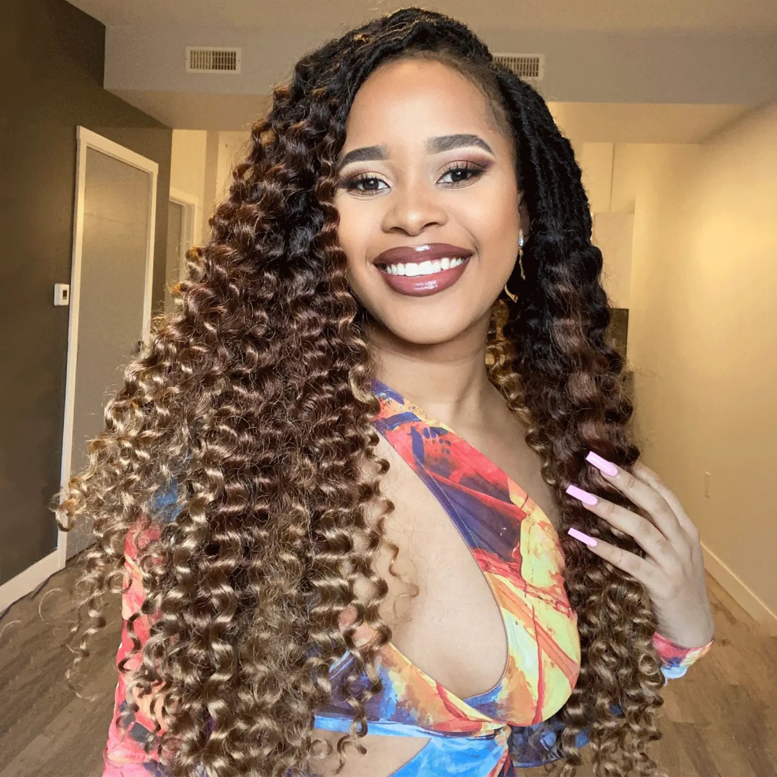 Toyotress Deep Wave Locs Crochet French Locs With Long Curly Ends Braiding Hair For Women
