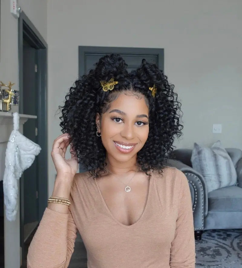 Clearance | Toyotress® Deep Wave Crochet Hair Pre-Looped Wavy Curly Crochet Synthetic Hair Extensions Toyotress