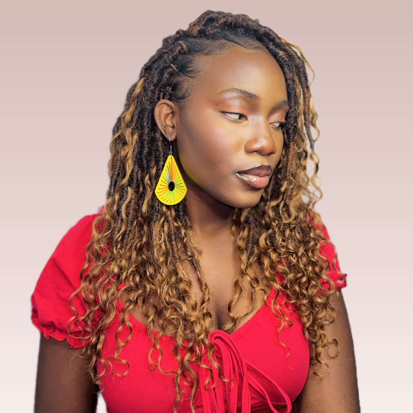 Toyotress Crochet Boho Locs Braiding Hair With Human Hair Curls Pre Looped Goddess Boho Dreadlocks Curly Full Ends Hair Extensions
