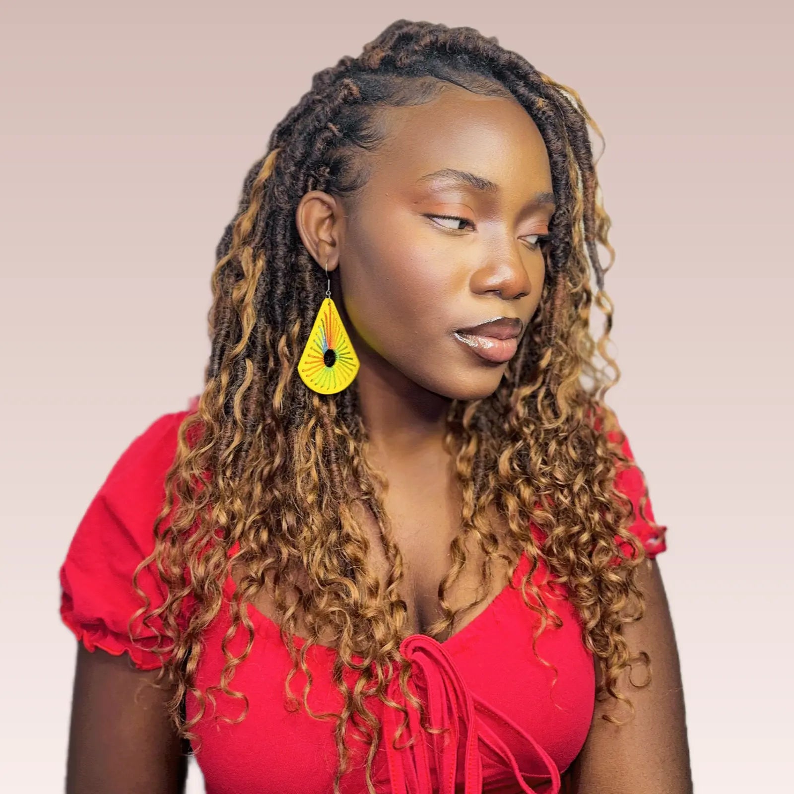 Toyotress Crochet Boho Locs Braiding Hair With Human Hair Curls Pre Looped Goddess Boho Dreadlocks Curly Full Ends Hair Extensions