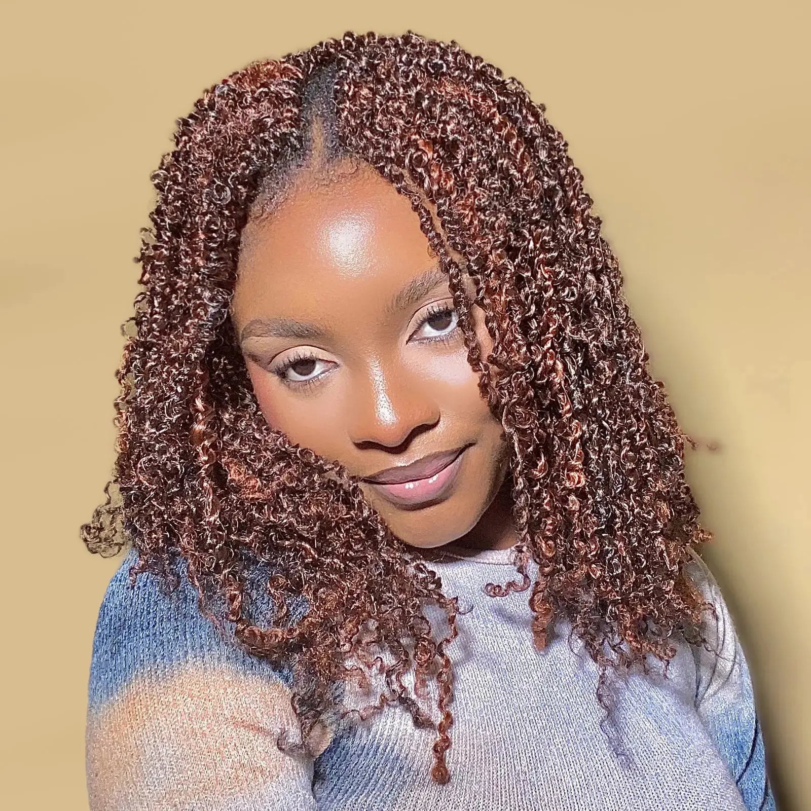 Toyotress Mini Yanky Twist Braiding Hair Short Passion Twist Crochet Braids Synthetic Hair Extensions