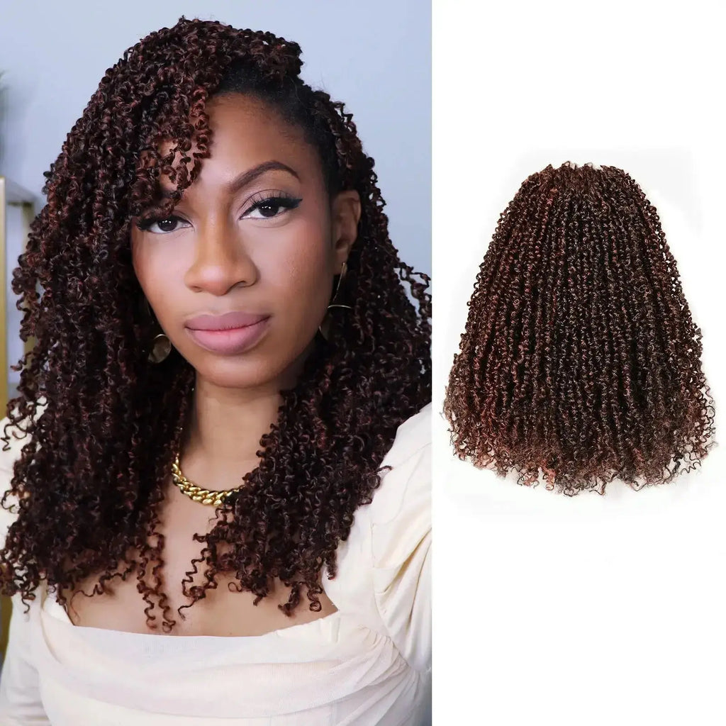 Toyotress Mini Yanky Twist Braiding Hair Short Passion Twist Crochet Braids Synthetic Hair Extensions