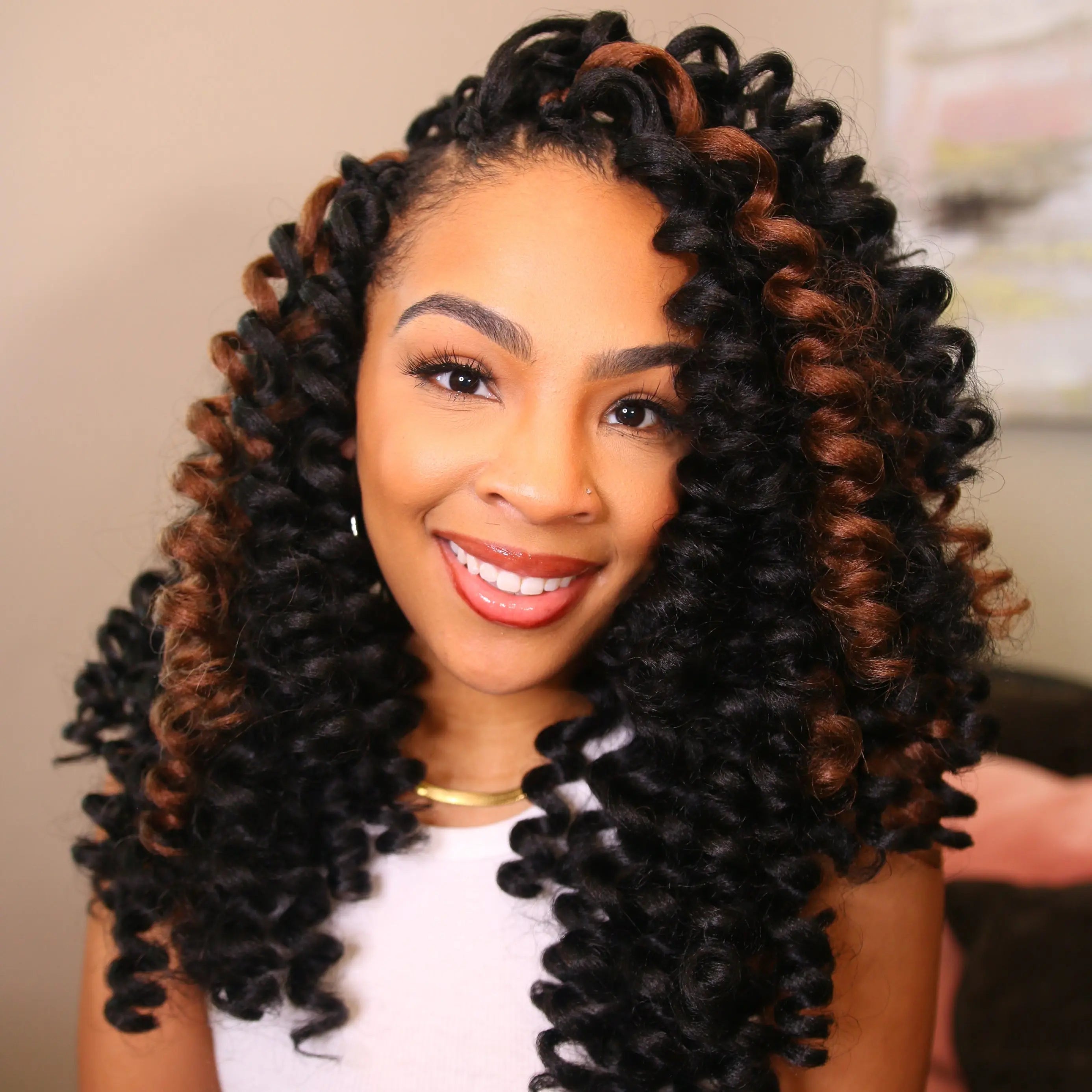 Toyotress Wand Curl Jamican Bounce Curls Synthetic Braiding Hair Exentions