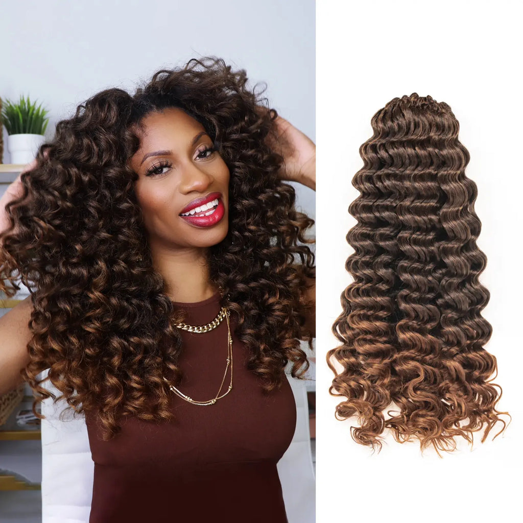 Clearance |  Ocean Wave Crochet Hair 9-30 Inch 8 Packs | Synthetic Wave Curly Hair Extensions Toyotress