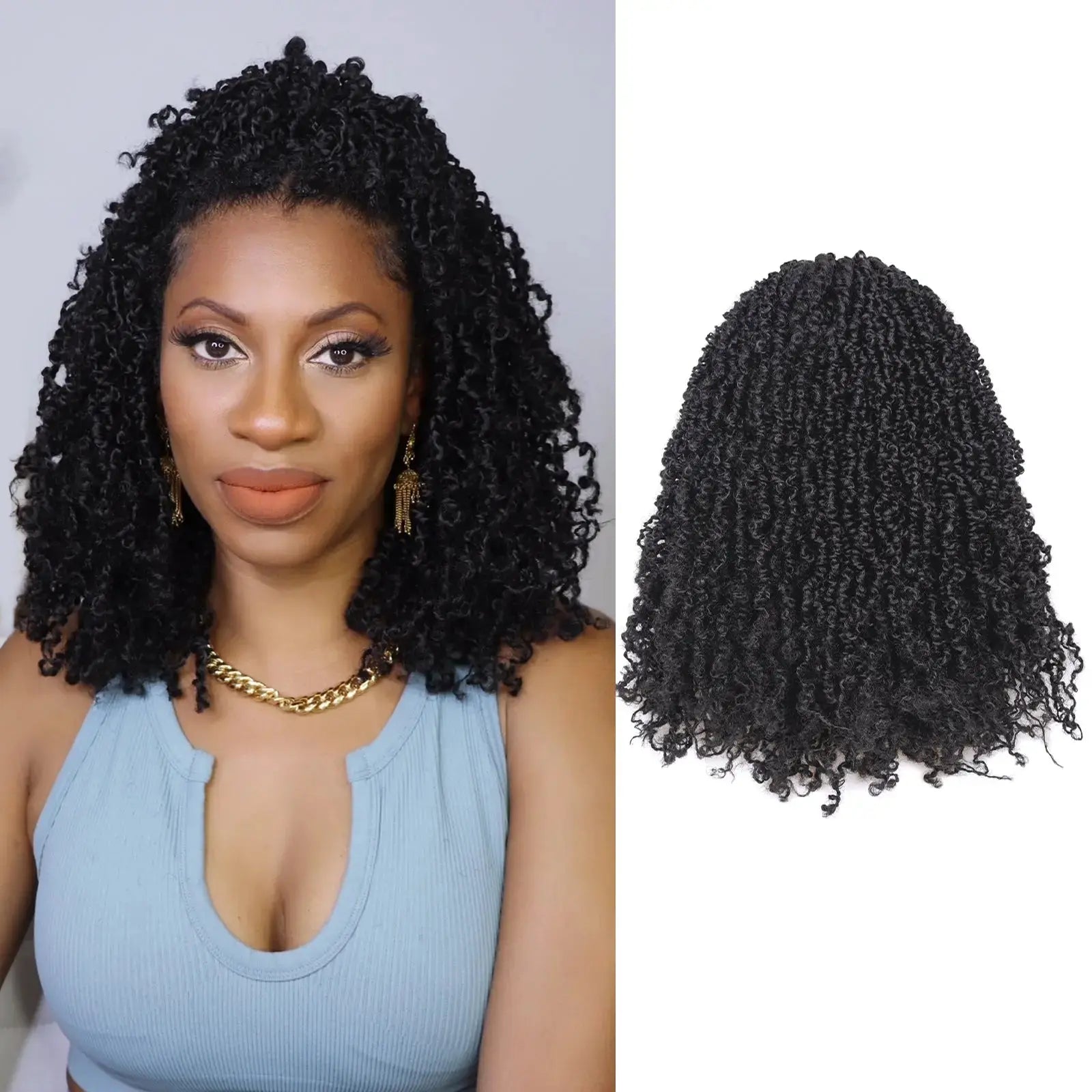 Toyotress Mini Yanky Twist Braiding Hair Short Passion Twist Crochet Braids Synthetic Hair Extensions