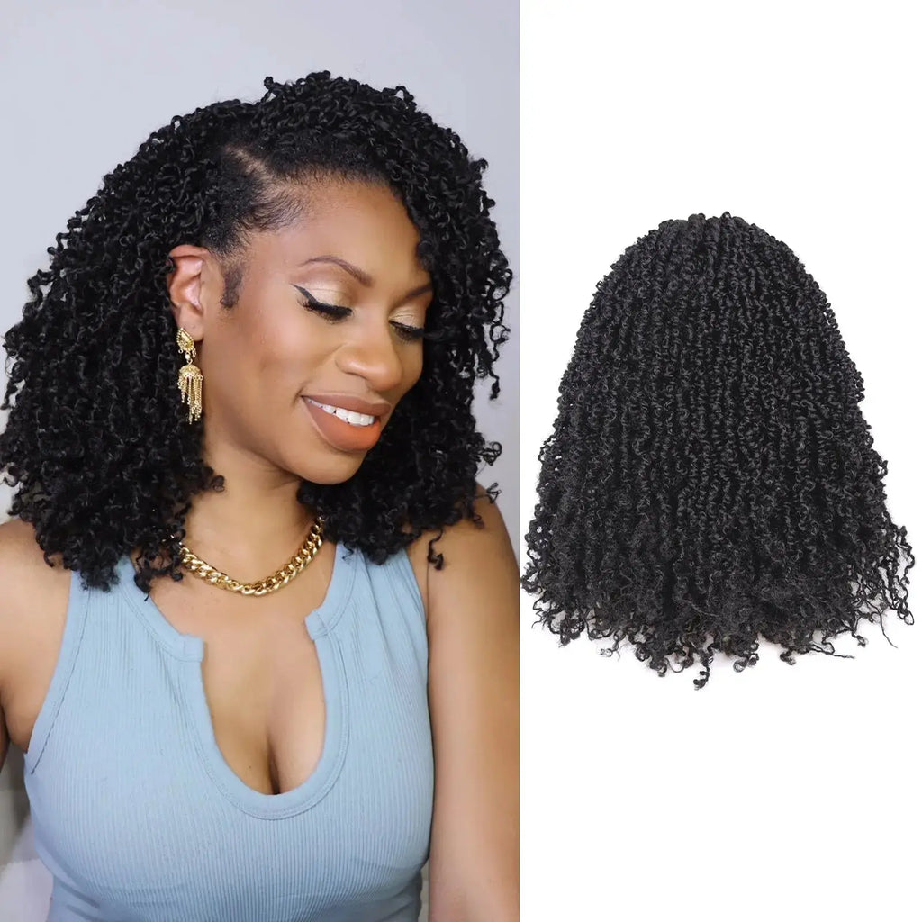 Toyotress Mini Yanky Twist Braiding Hair Short Passion Twist Crochet Braids Synthetic Hair Extensions
