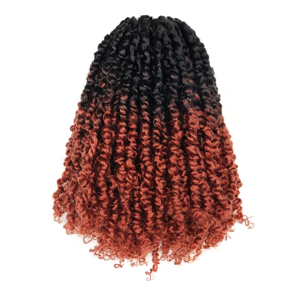 Tiana Passion Twist Hair Pre-Twisted Pre-Looped Passion Twists Crochet Braids Made Of Bohemian Hair Synthetic Braiding Hair Extension - Toyotress