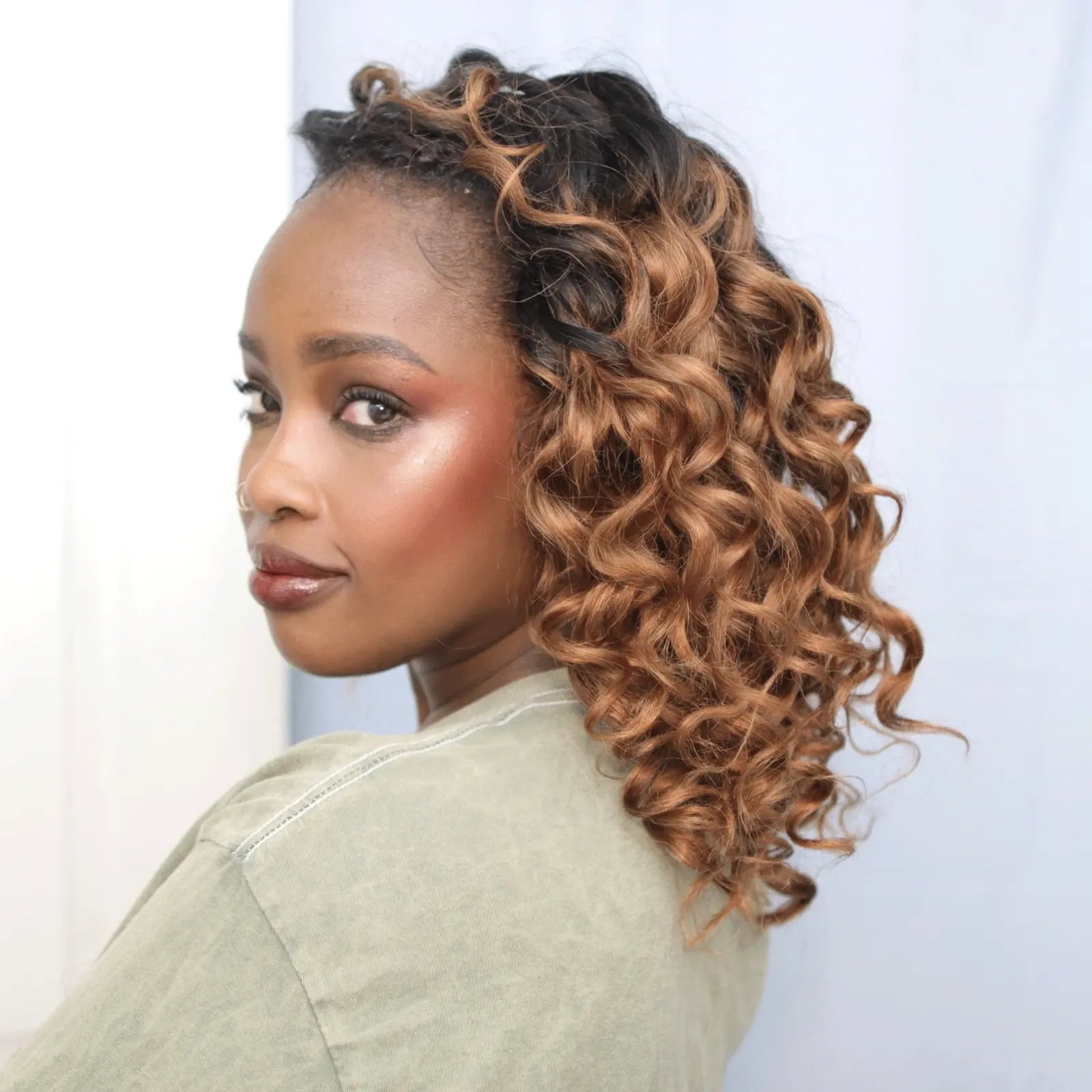 Toyotress® Human Crochet Hair Knotless Pre-Separated Human Hair Ocean Wave Crochet Hair Body Wave Extensions