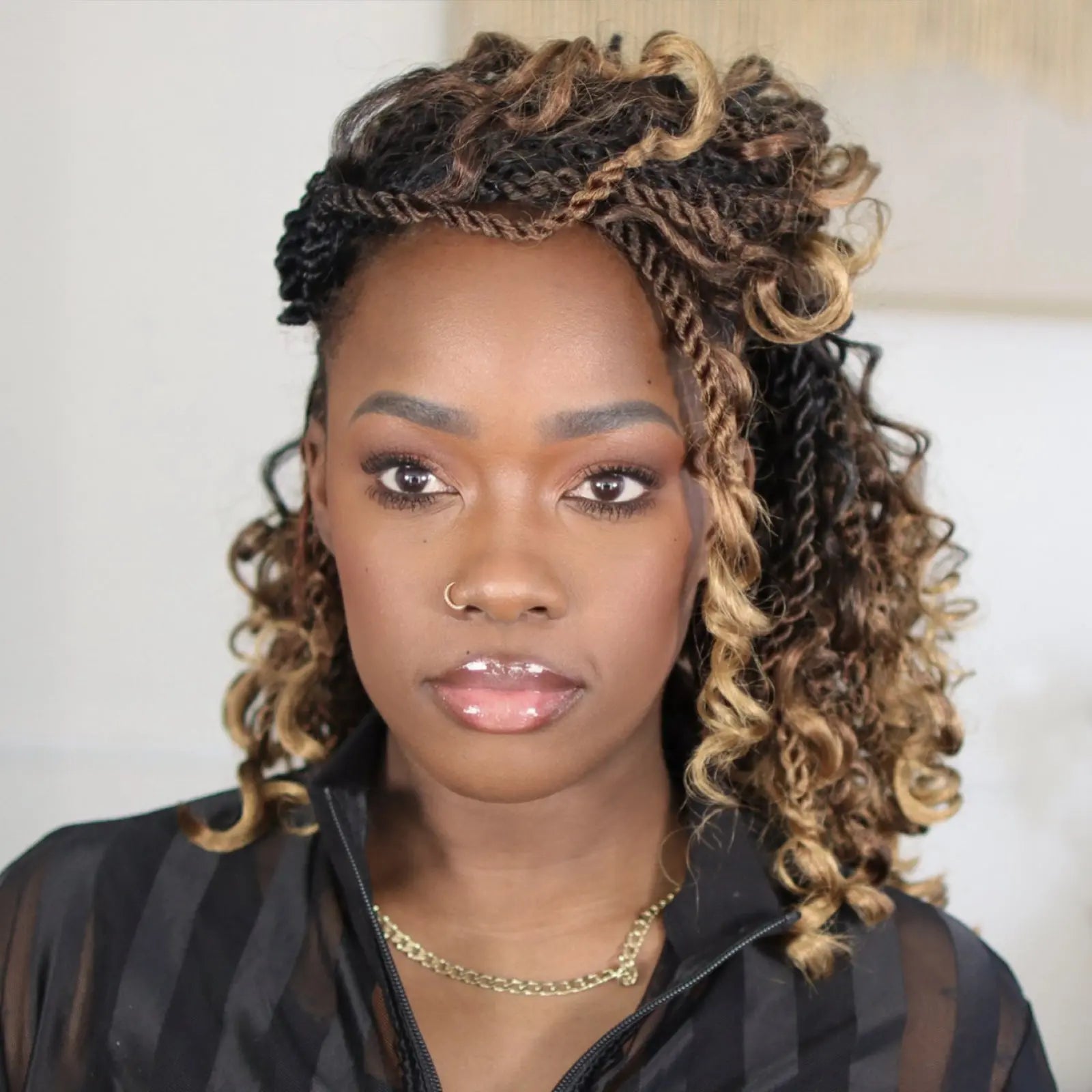 ( US ONLY) FAST SHIPPING ISLAND TWIST | Toyotress® Boho Island Twist Crochet Hair - 8 Packs Short Bob Ombre Brown Boho Havana Twist Crochet Braids Synthetic Braiding Hair Toyotress