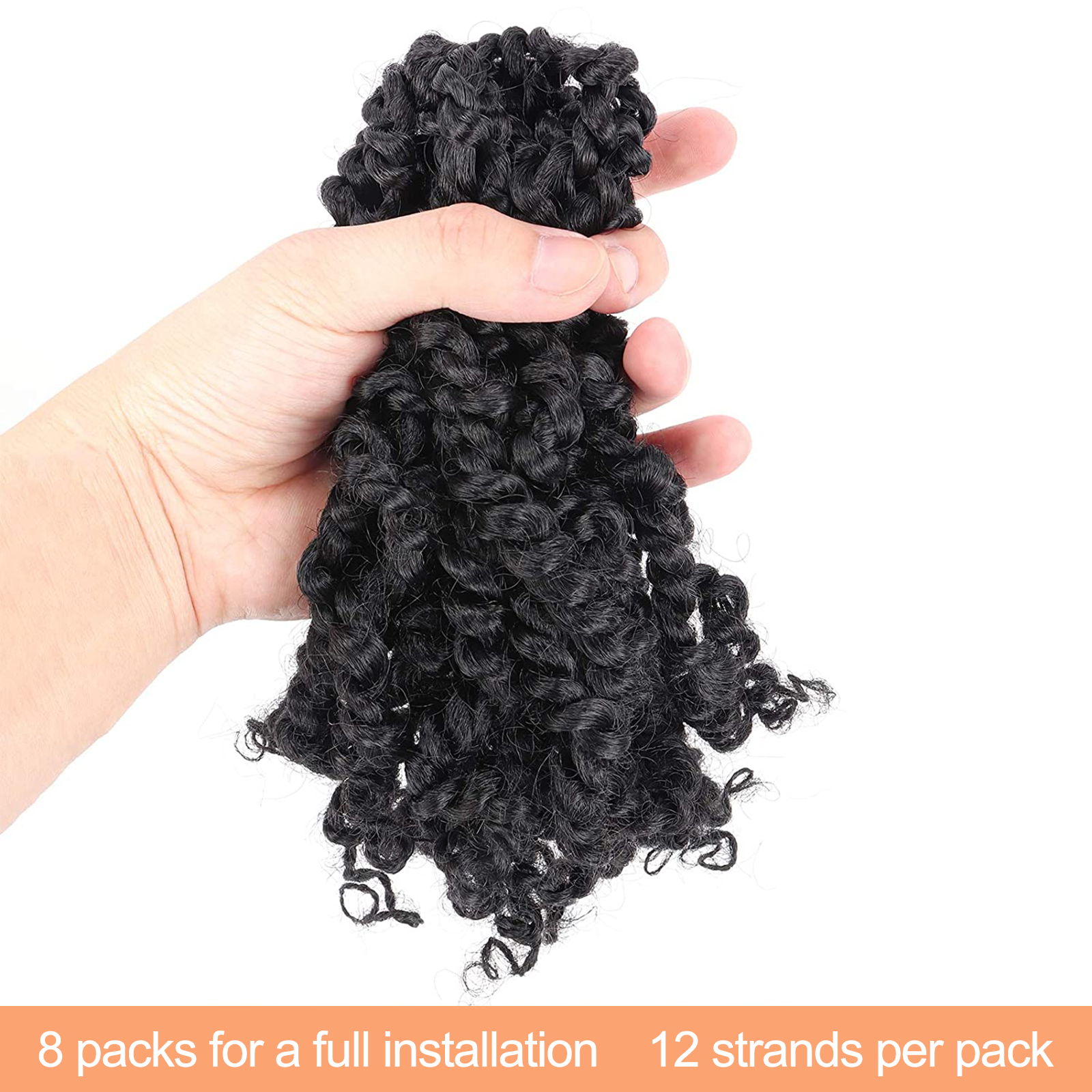 Tiana Passion Twist Hair Pre-Twisted Pre-Looped Passion Twists Crochet Braids Made Of Bohemian Hair Synthetic Braiding Hair Extension - Toyotress