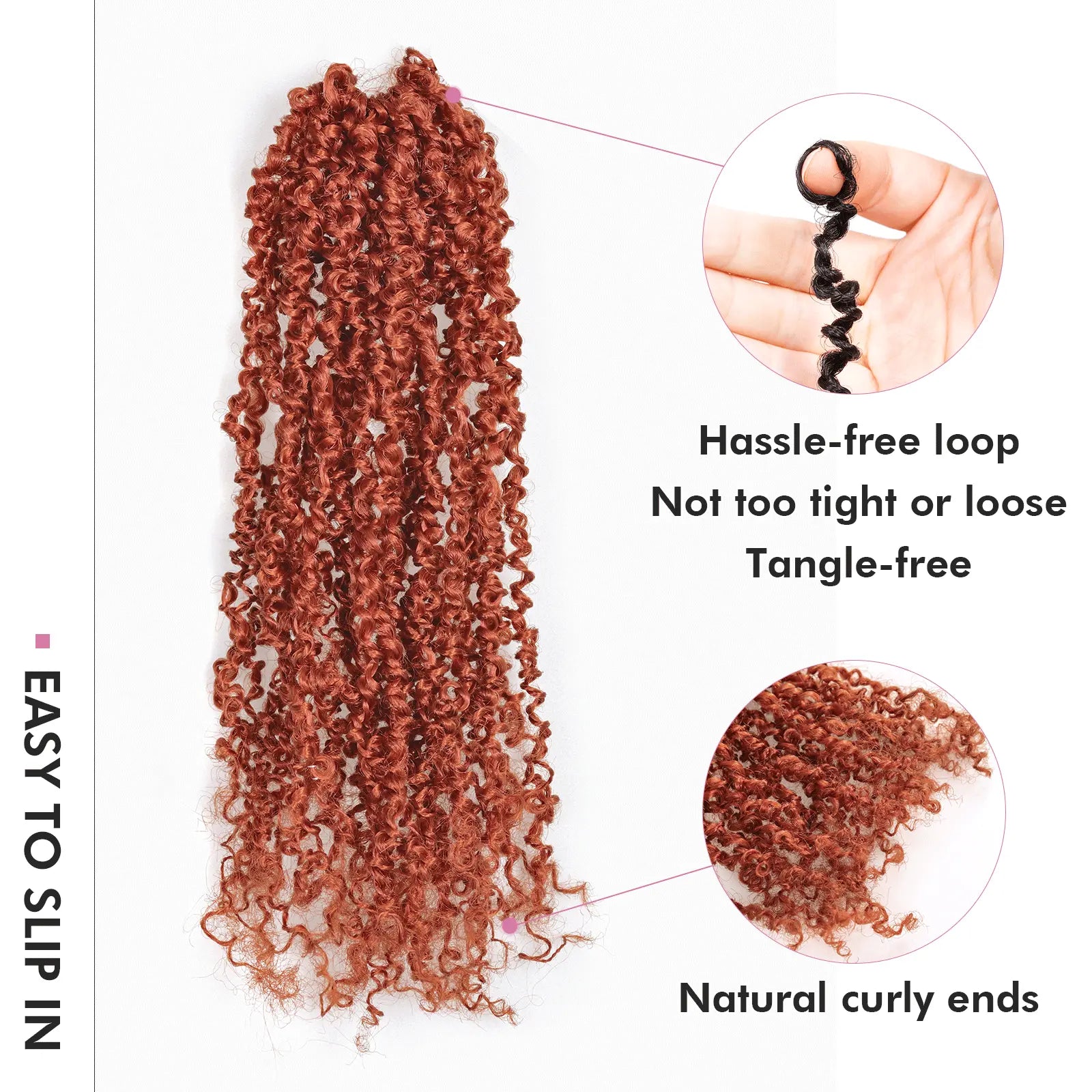 8 Packs YT | Toyotress® Yanky Twist Crochet Hair Mini Passion Twist Short Passion Twist Pre Twisted Bob Twist Hair Extensions