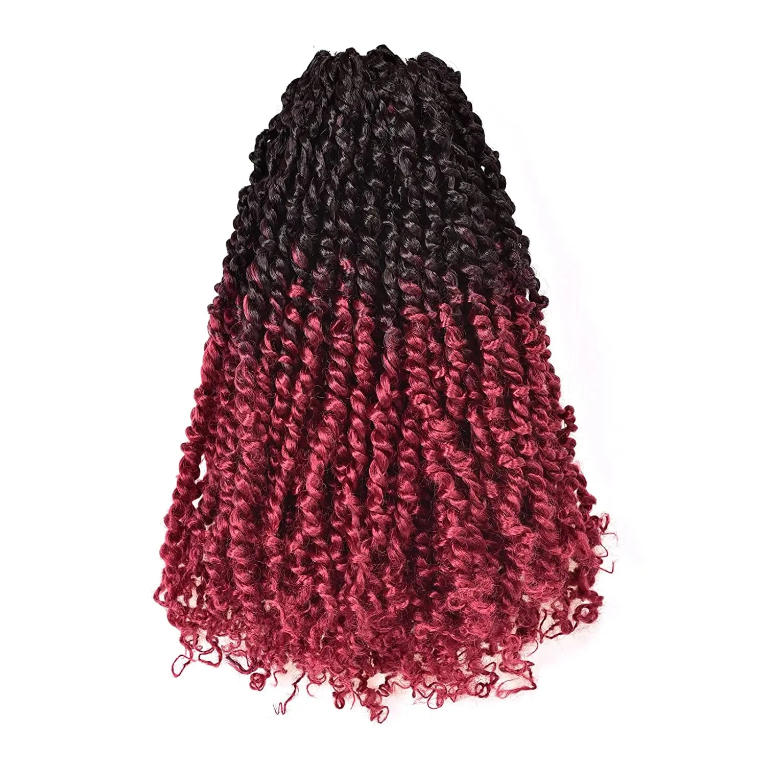 Toyotress Tiana Passion Twist Hair Pre-Twisted Pre-Looped Passion Twists Crochet Braids Made Of Bohemian Hair Synthetic Braiding Hair Extension