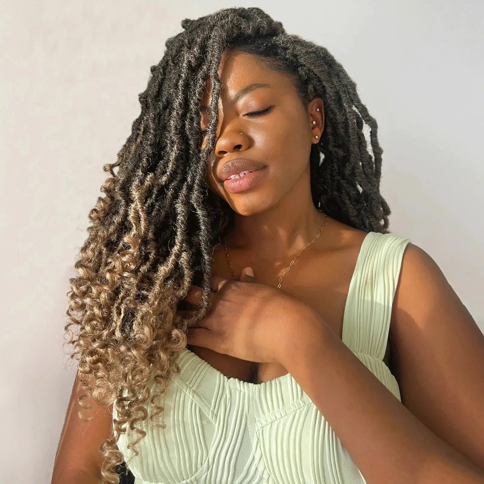 Toyotress Passion Locs Crochet Hair Handmade Curly Hair Crochet Synthetic Braiding Hair