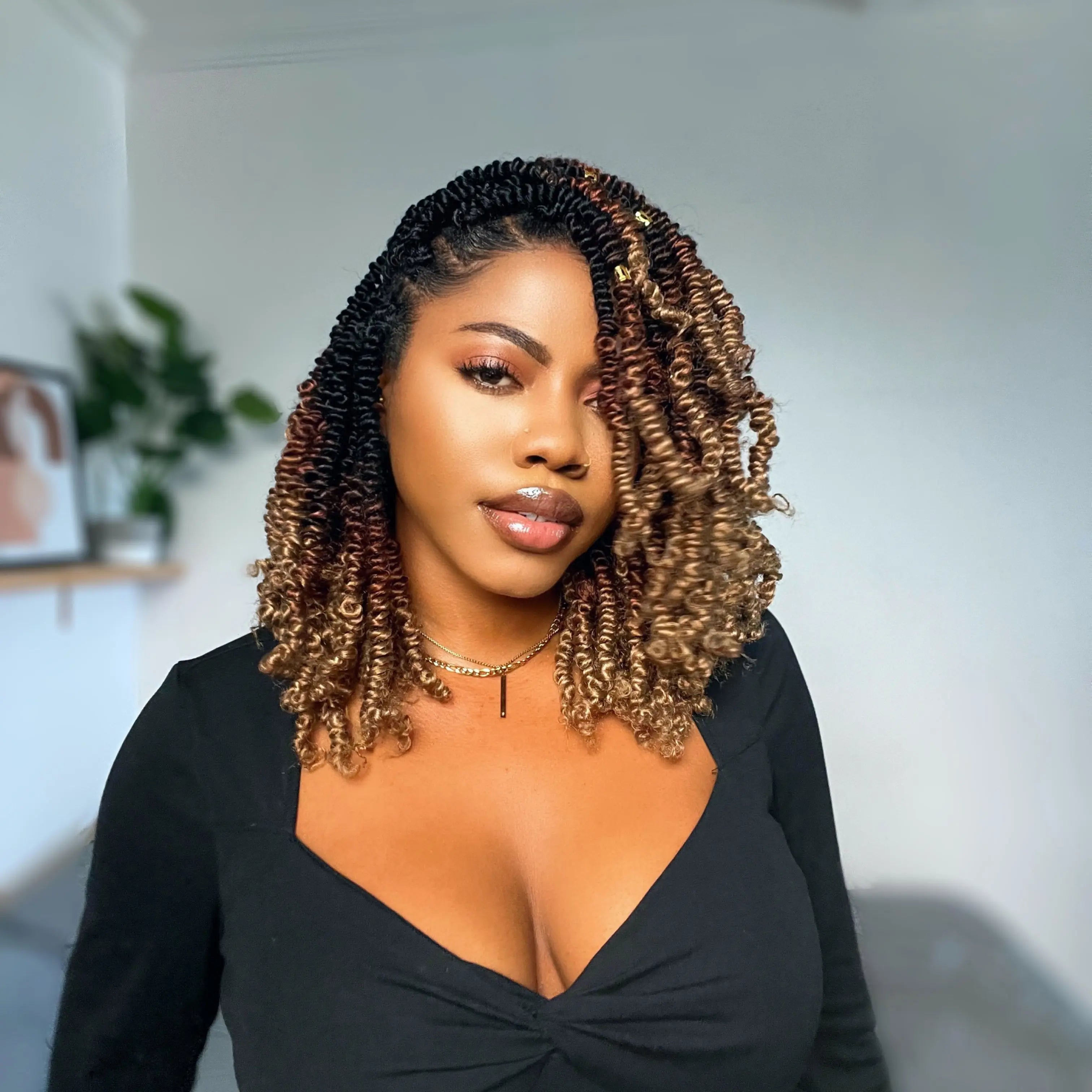 Toyotress Bob Spring Twist Crochet Synthetic Braiding Hair Extensions