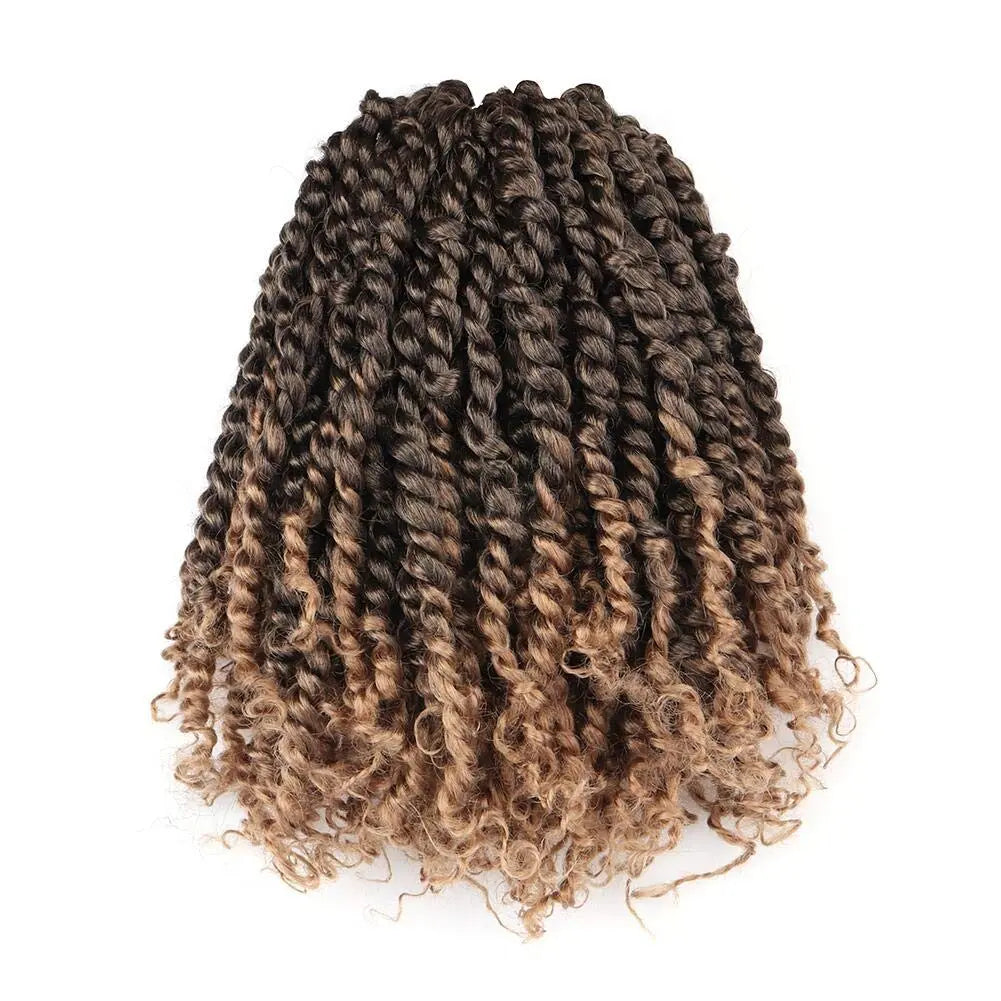 8 Packs | Toyotress® Tiana Passion Twist Pre-Twisted Pre-Looped Pre-Twisted Synthetic Crochet Hair Extensions