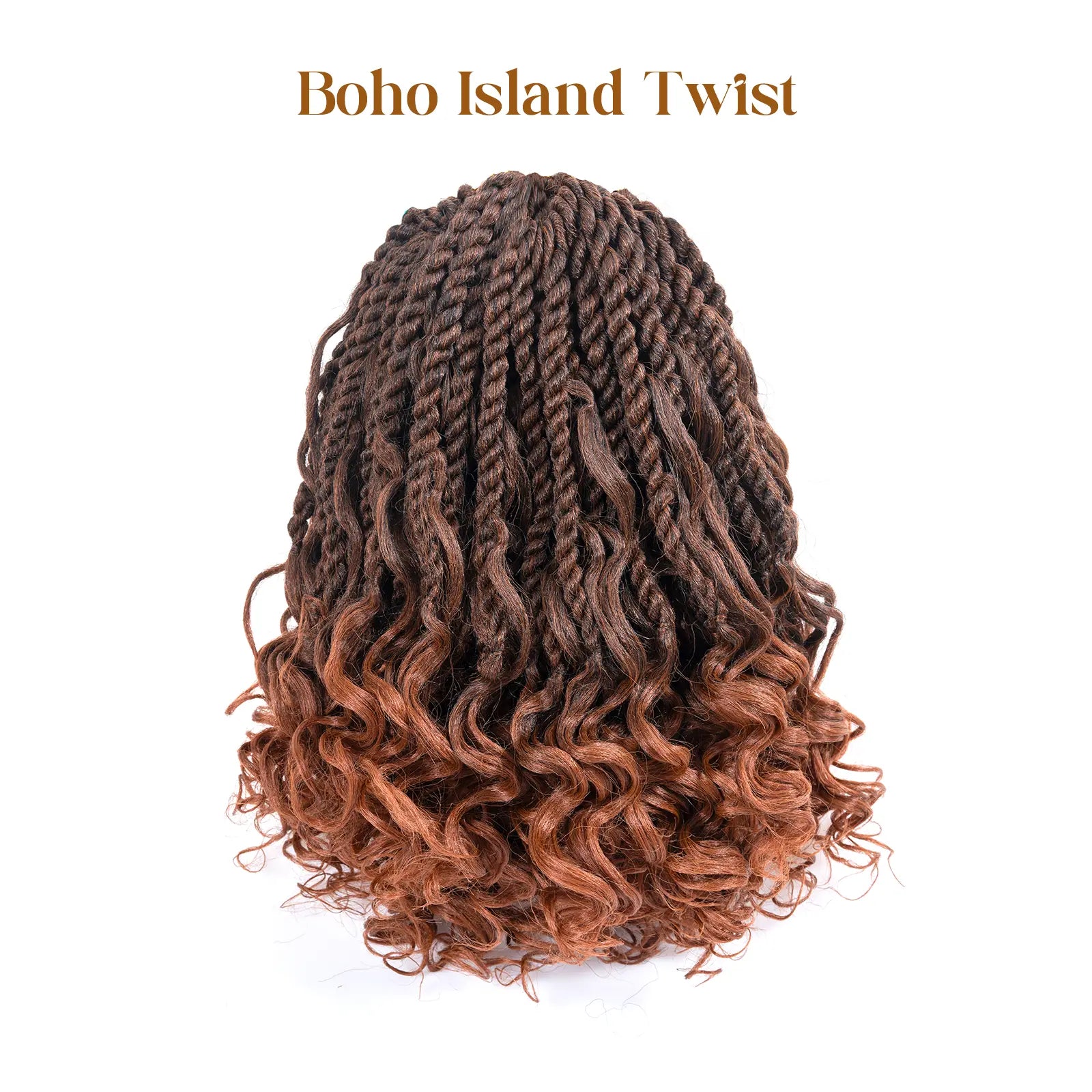 Toyotress Unique Boho Island Twist with Curls Crochet Hair 1 Pack | Crochet Senegalese Twist Pre Looped Senegalese Twist Braiding Hair Wth Curly Ends Crochet for women Toyotress