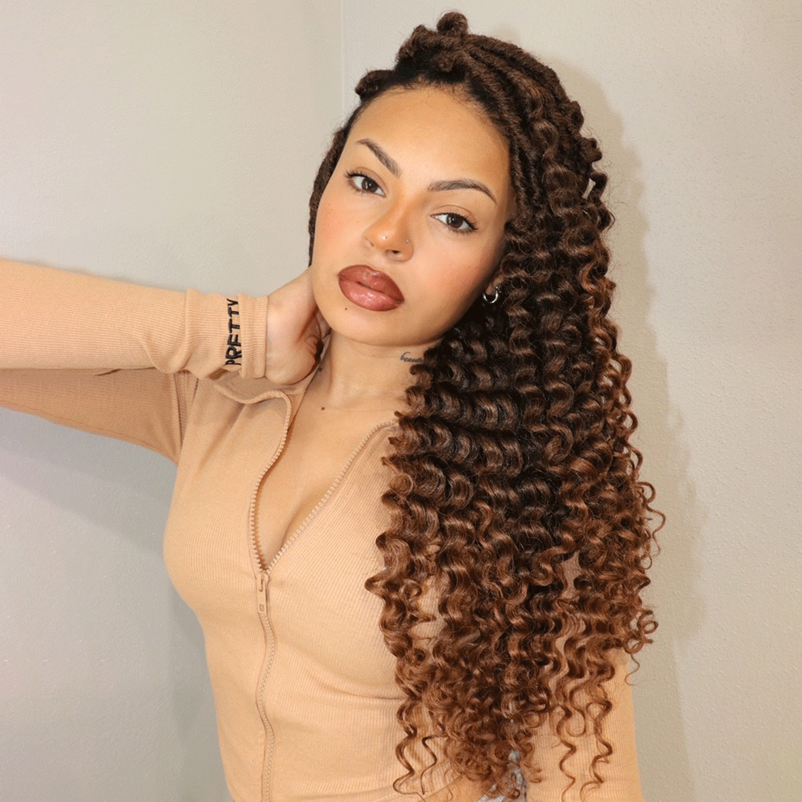 TOYOTRESS UNIQUE DEEP WAVE LOCS CROCHET | CROCHET FRENCH LOCS WITH LONG CURLY ENDS CROCHET HAIR PRE LOOPED DEEP WAVE LOCS BRAIDING HAIR FOR WOMEN