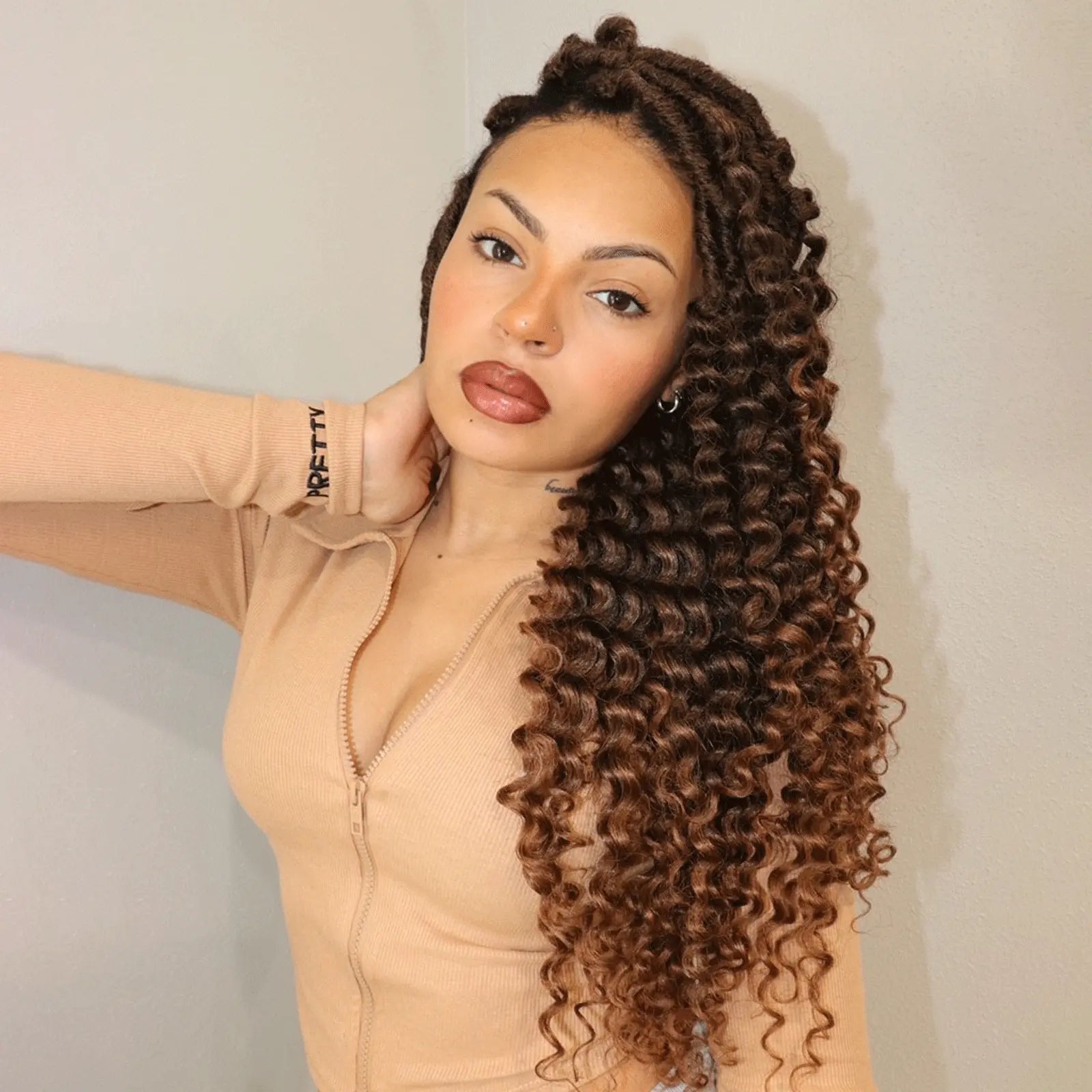 Toyotress Deep Wave Locs Crochet French Locs With Long Curly Ends Braiding Hair For Women