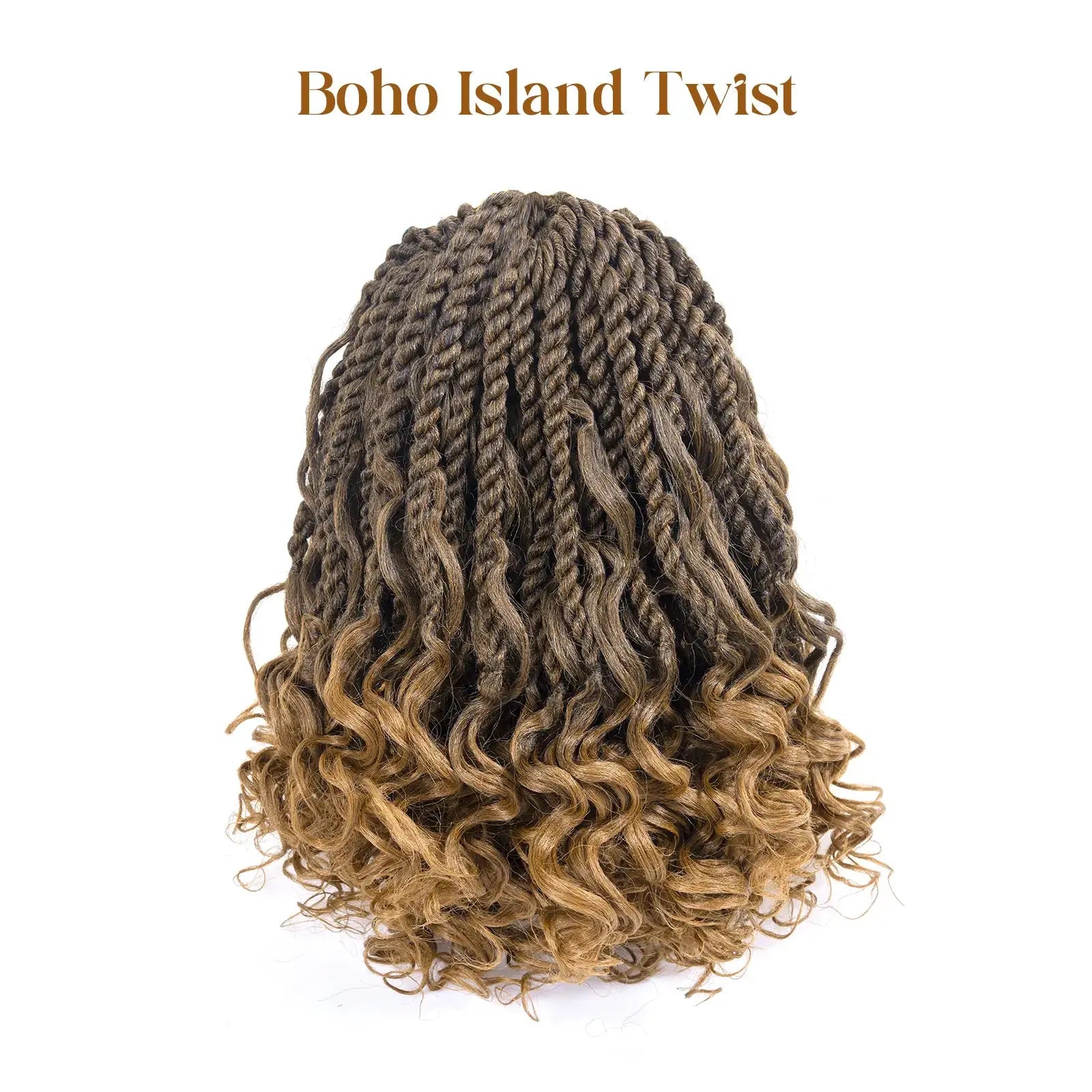 Toyotress Boho Island Twist with Curls Senegalese Twist With Curly Ends