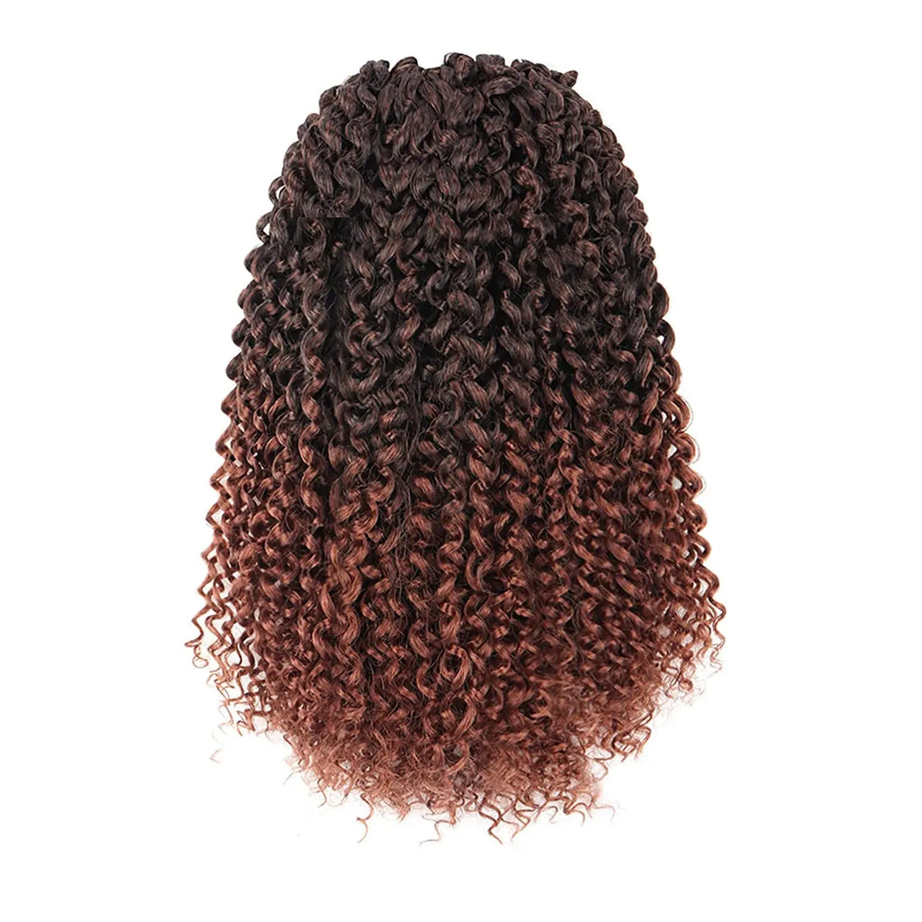 Clearance | TOYOTRESS Water Wave Passion Twist Hair 6/7 Packs - Ombre Orange Water Wave Crochet Braids Synthetic Braiding Hair Extensions Toyotress