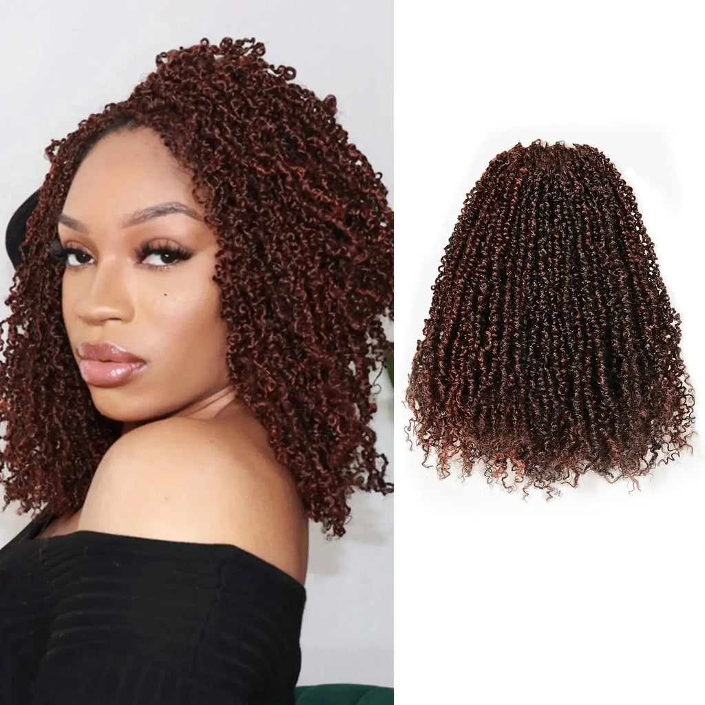 8 Packs YT |  Toyotress® Yanky Twist Crochet Hair Mini Passion Twist Short Passion Twist Pre Twisted Bob Twist Hair Extensions Toyotress