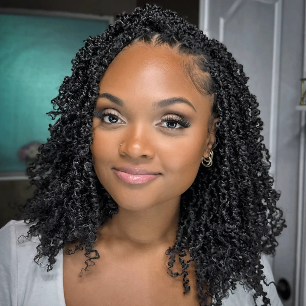 8 Packs YT |  Toyotress® Yanky Twist Crochet Hair Mini Passion Twist Short Passion Twist Pre Twisted Bob Twist Hair Extensions Toyotress