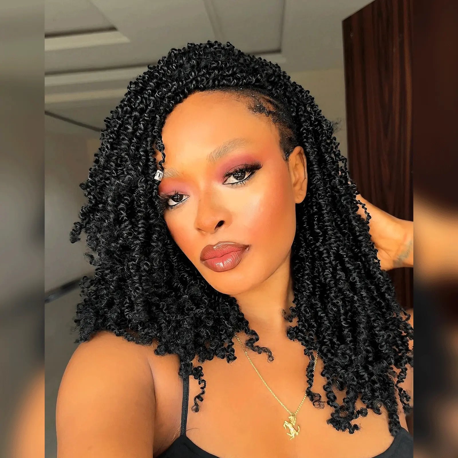 ( US ONLY) FAST SHIPPING YT | Toyotress® Yanky Twist Pre Looped Mini Passion Twist Short Passion Twist Crochet Braids Synthetic Hair Extensions Toyotress