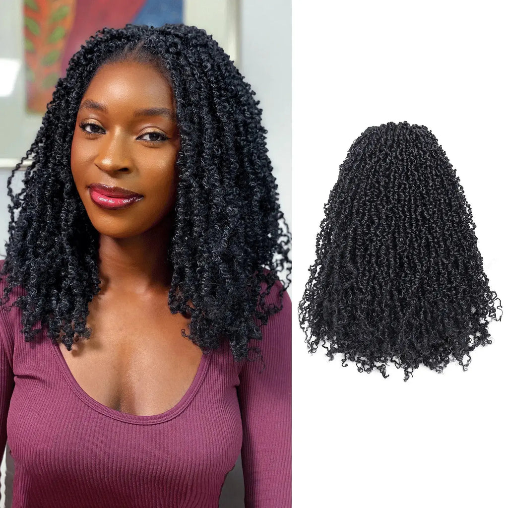 Toyotress Mini Yanky Twist Braiding Hair Short Passion Twist Crochet Braids Synthetic Hair Extensions