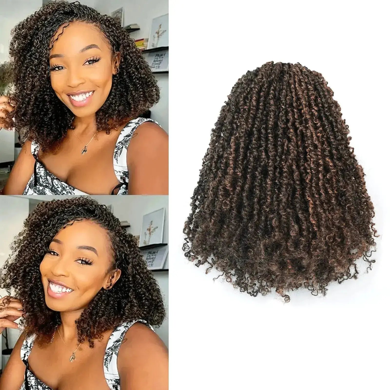 Toyotress Mini Yanky Twist Braiding Hair Short Passion Twist Crochet Braids Synthetic Hair Extensions