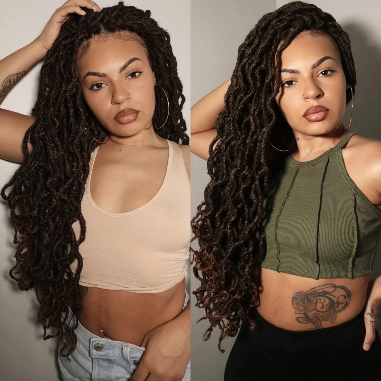 ToyoTress Toceana Curly Locs Crochet Hair Braiding Hair Extensions