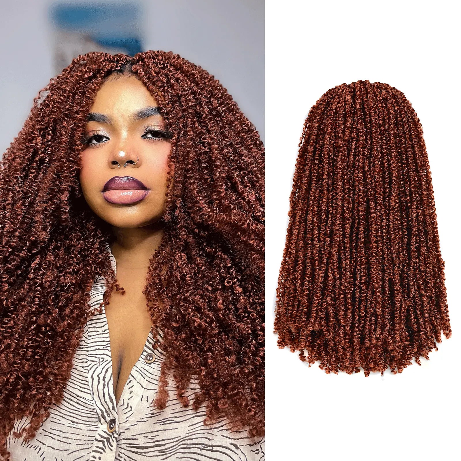 8 Packs MKT | Toyotress® Micro Kinky Twist Mini Spring Twist Hair Springy Afro Twist Hair Fluffy Kinky Twist Crochet Hair Extensions Toyotress