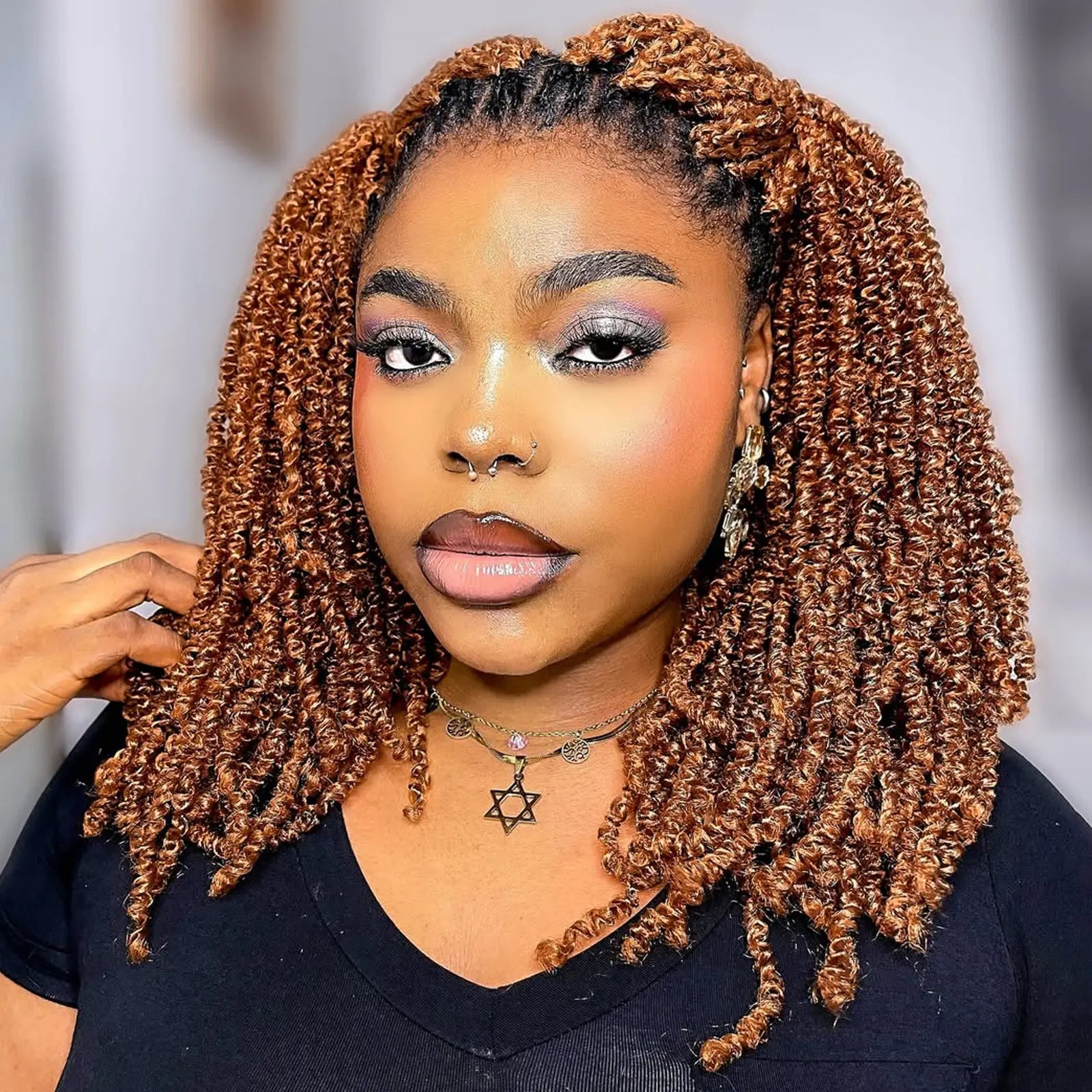 8 Packs MKT | Toyotress® Micro Kinky Twist Mini Spring Twist Hair Springy Afro Twist Hair Fluffy Kinky Twist Crochet Hair Extensions Toyotress