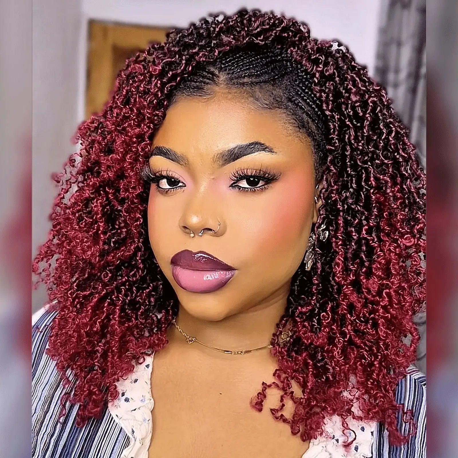 8 Packs YT |  Toyotress® Yanky Twist Crochet Hair Mini Passion Twist Short Passion Twist Pre Twisted Bob Twist Hair Extensions Toyotress