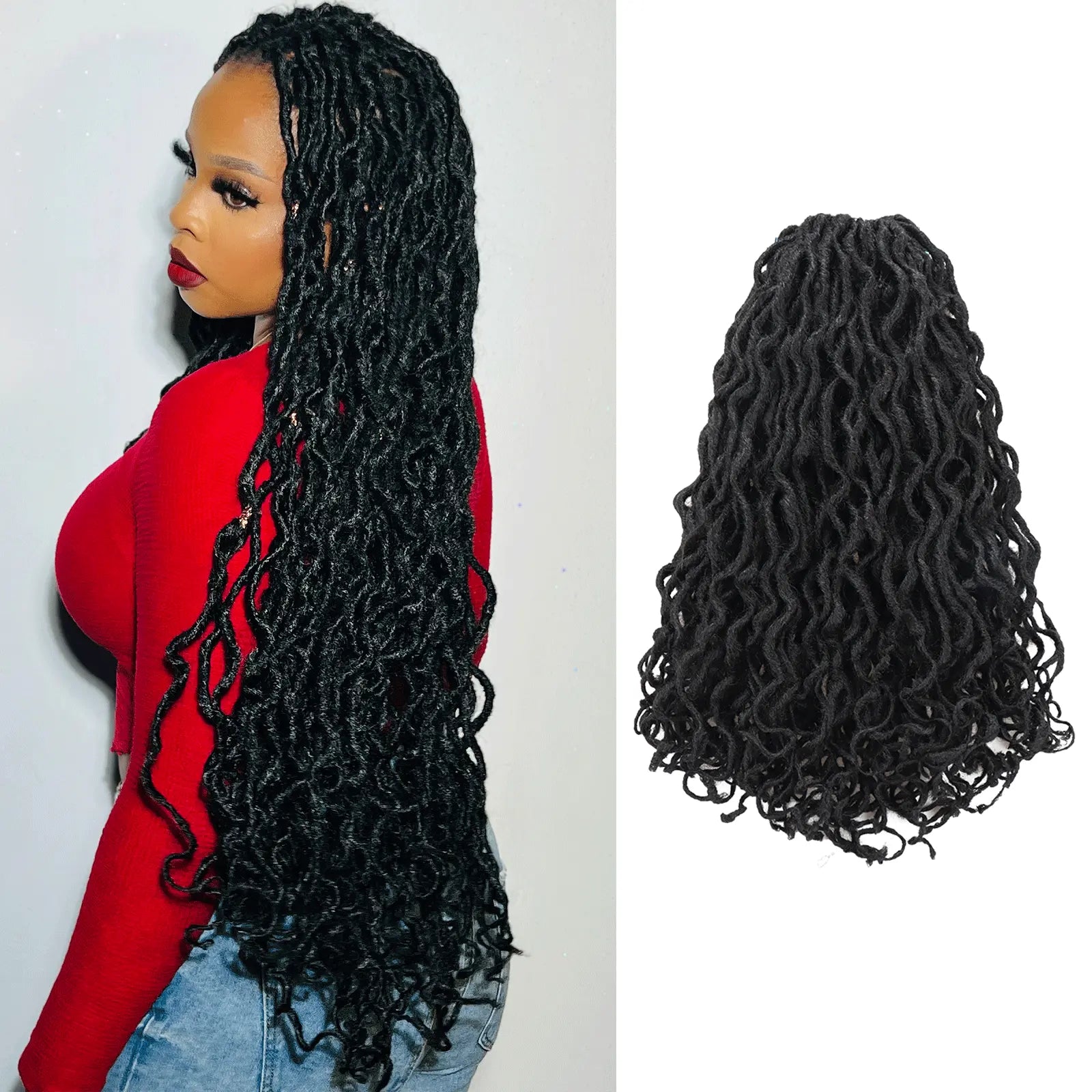 ToyoTress Toceana Curly Locs Crochet Hair Braiding Hair Extensions
