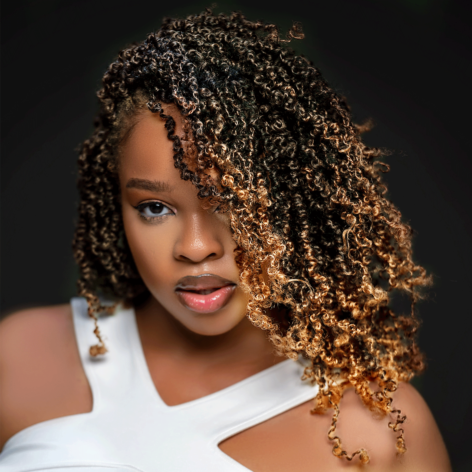 1 Pack Toyotress 6-16 Inch Yanky Twist | Pre Looped Mini Passion Twist Yanky Twist Braiding Hair with Curls Fluffy Marlybob Crochet Hair Pre Twisted Short Passion Twist Crochet Braids Synthetic Hair Extensions