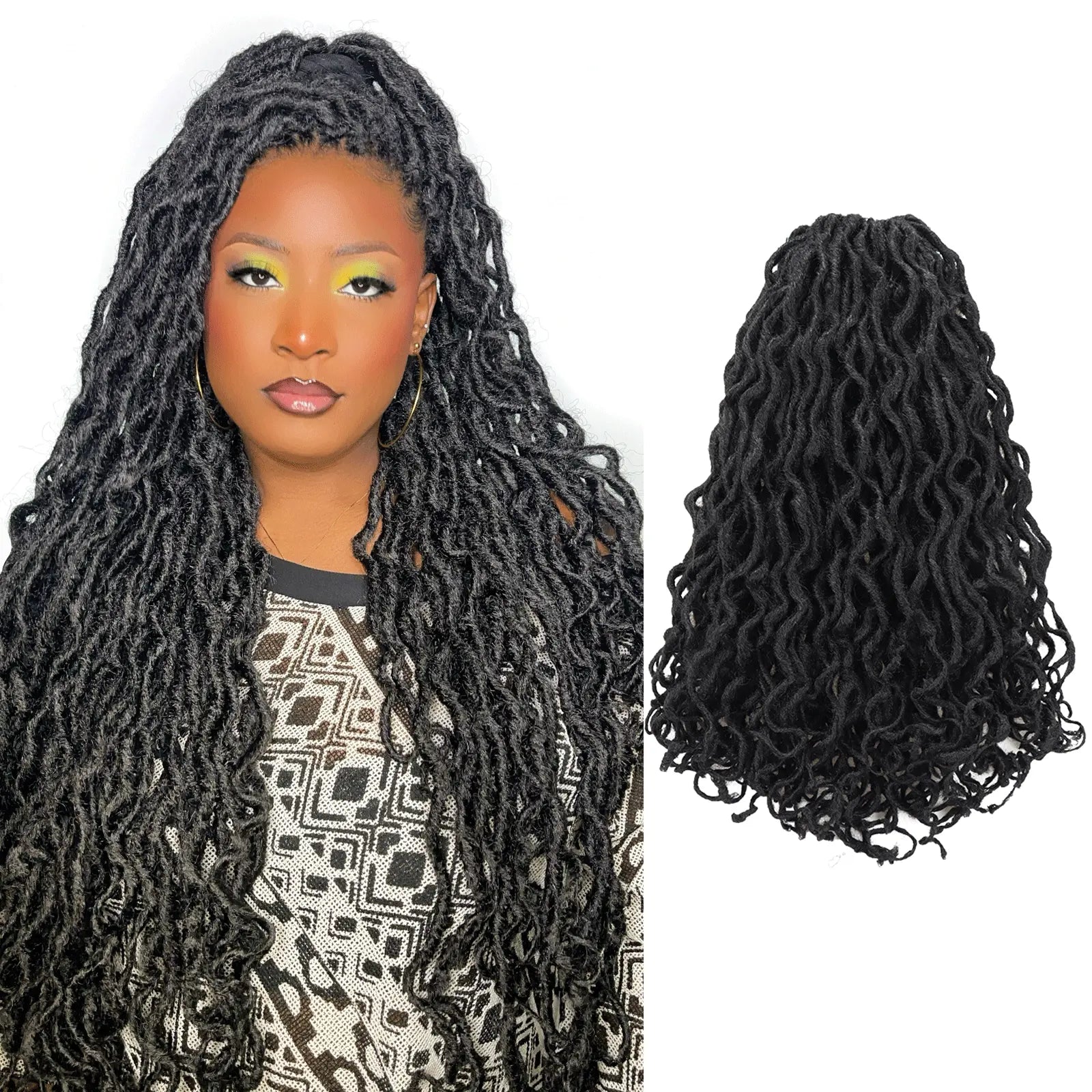 ToyoTress Toceana Curly Locs Crochet Hair Braiding Hair Extensions
