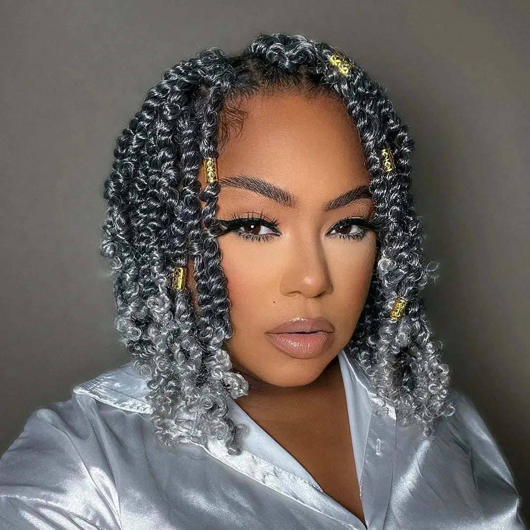 Toyotress Tiana Passion Twist Hair Pre-Twisted Pre-Looped Passion Twists Crochet Braids Made Of Bohemian Hair Synthetic Braiding Hair Extension