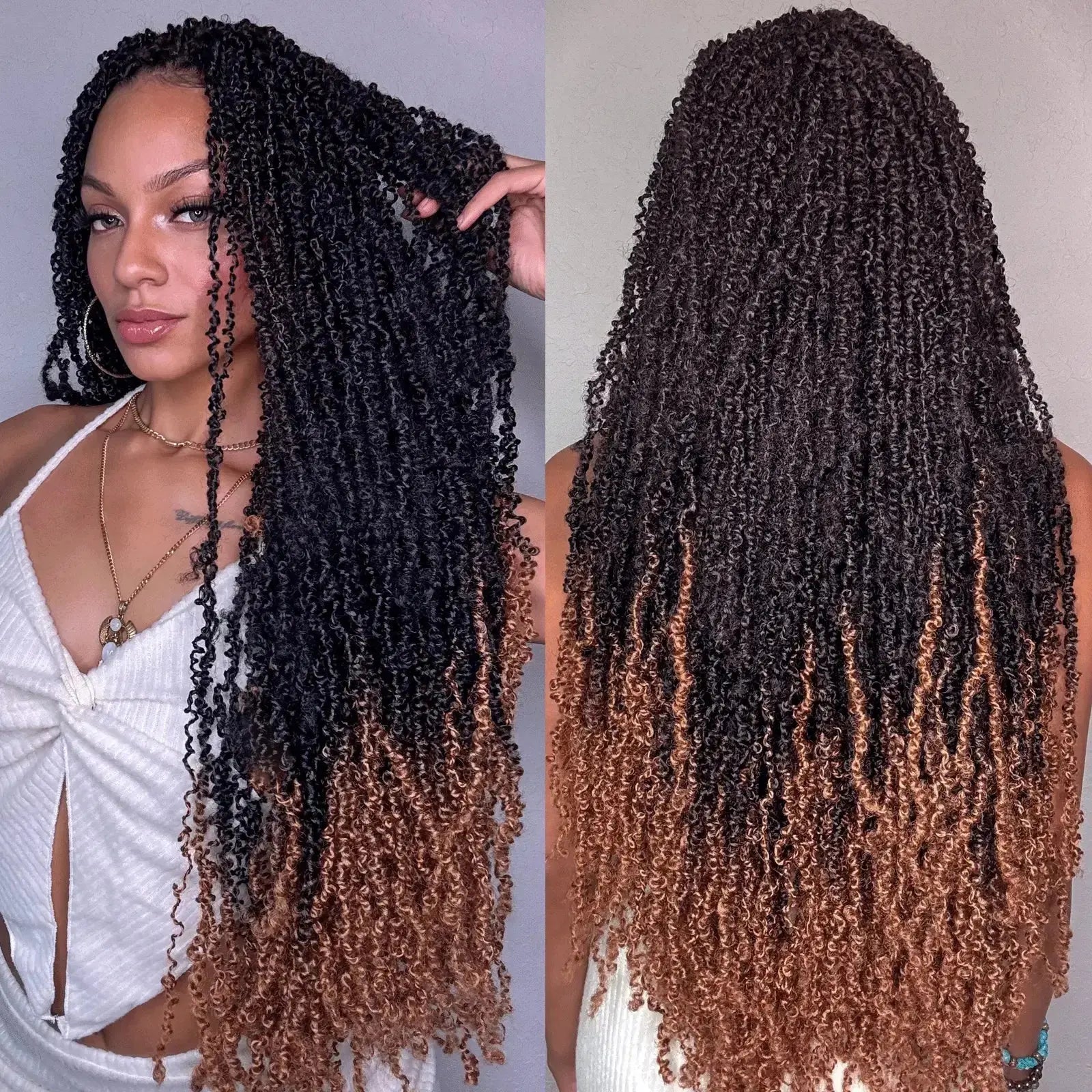 Toyotress Mini Yanky Twist Braiding Hair Short Passion Twist Crochet Braids Synthetic Hair Extensions