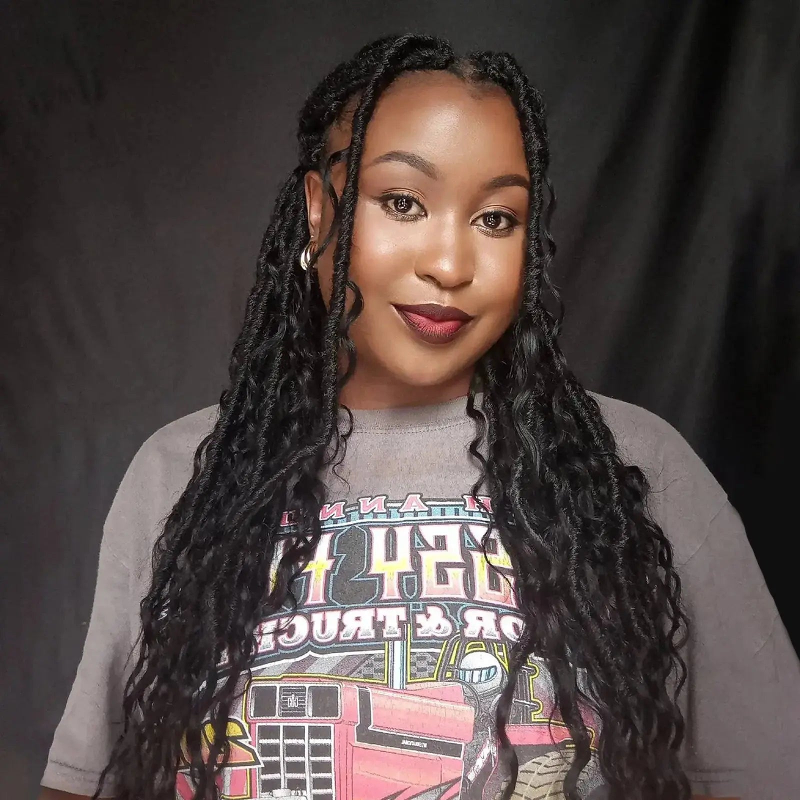 8 Packs | Toyotress® HLocs Crochet Boho Locs Braiding Hair With Human Hair Curls  Pre Looped Goddess Boho Dreadlocks Curly Full Ends Hair Extensions Toyotress