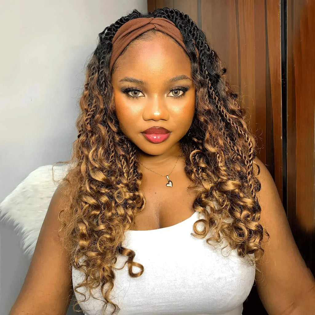 Toyotress Boho Island Twist with Curls Senegalese Twist With Curly Ends