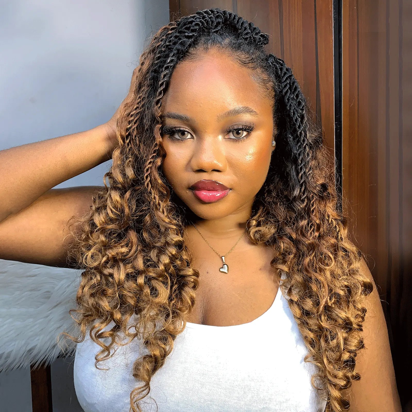 ( US ONLY) FAST SHIPPING ISLAND TWIST | Toyotress® Boho Island Twist Crochet Hair - 8 Packs Short Bob Ombre Brown Boho Havana Twist Crochet Braids Synthetic Braiding Hair Toyotress